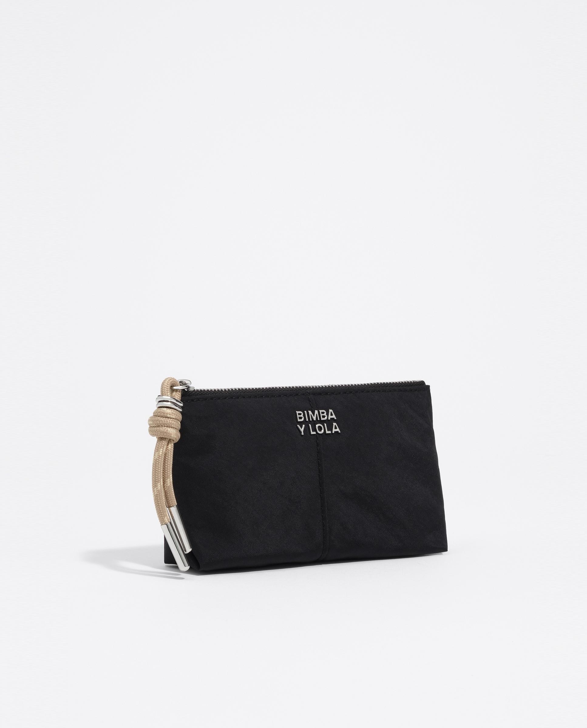 Porta-moedas com Fecho Zip Nylon Preto-5