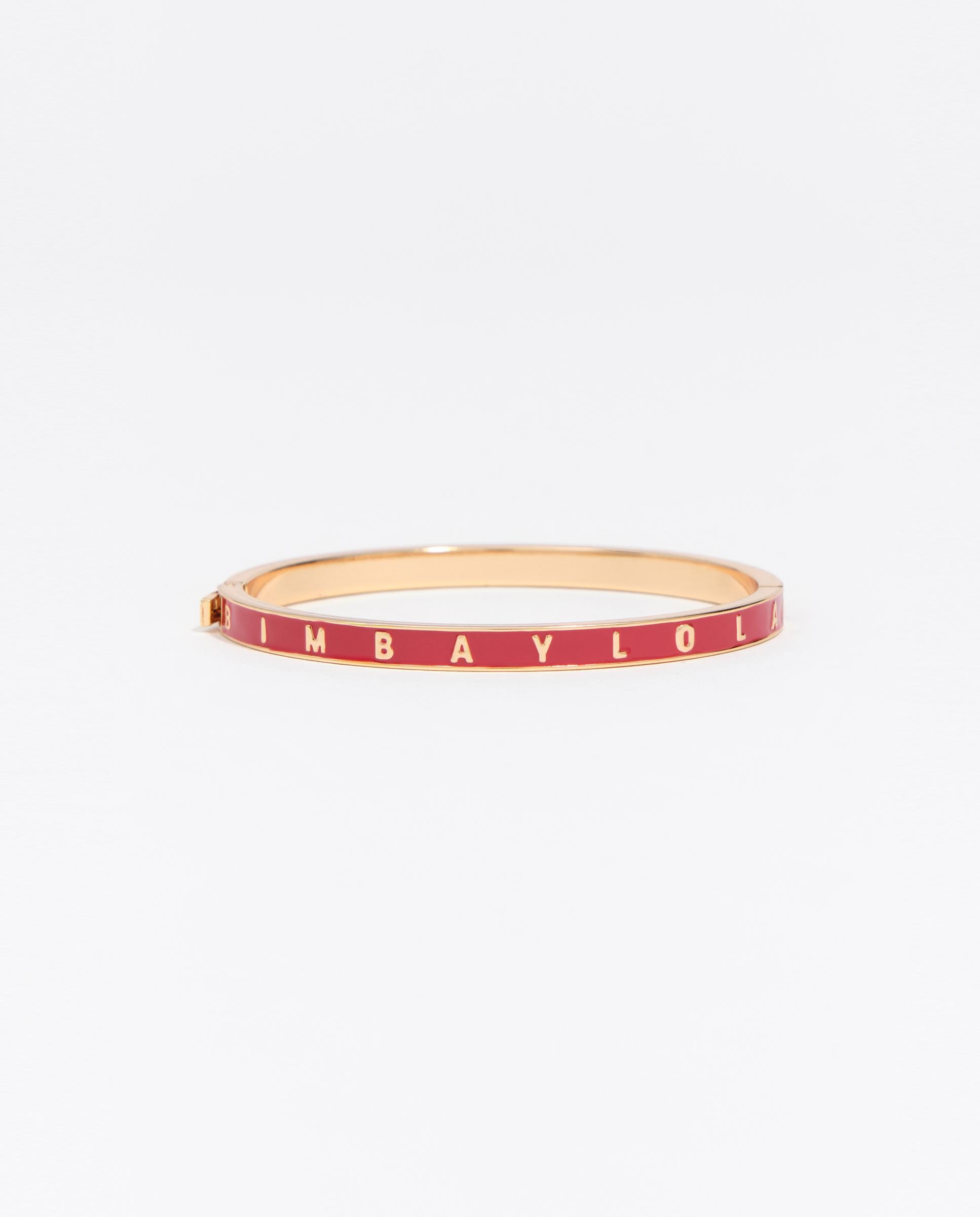 Pulseira Rígida com Logo Vermelho-2