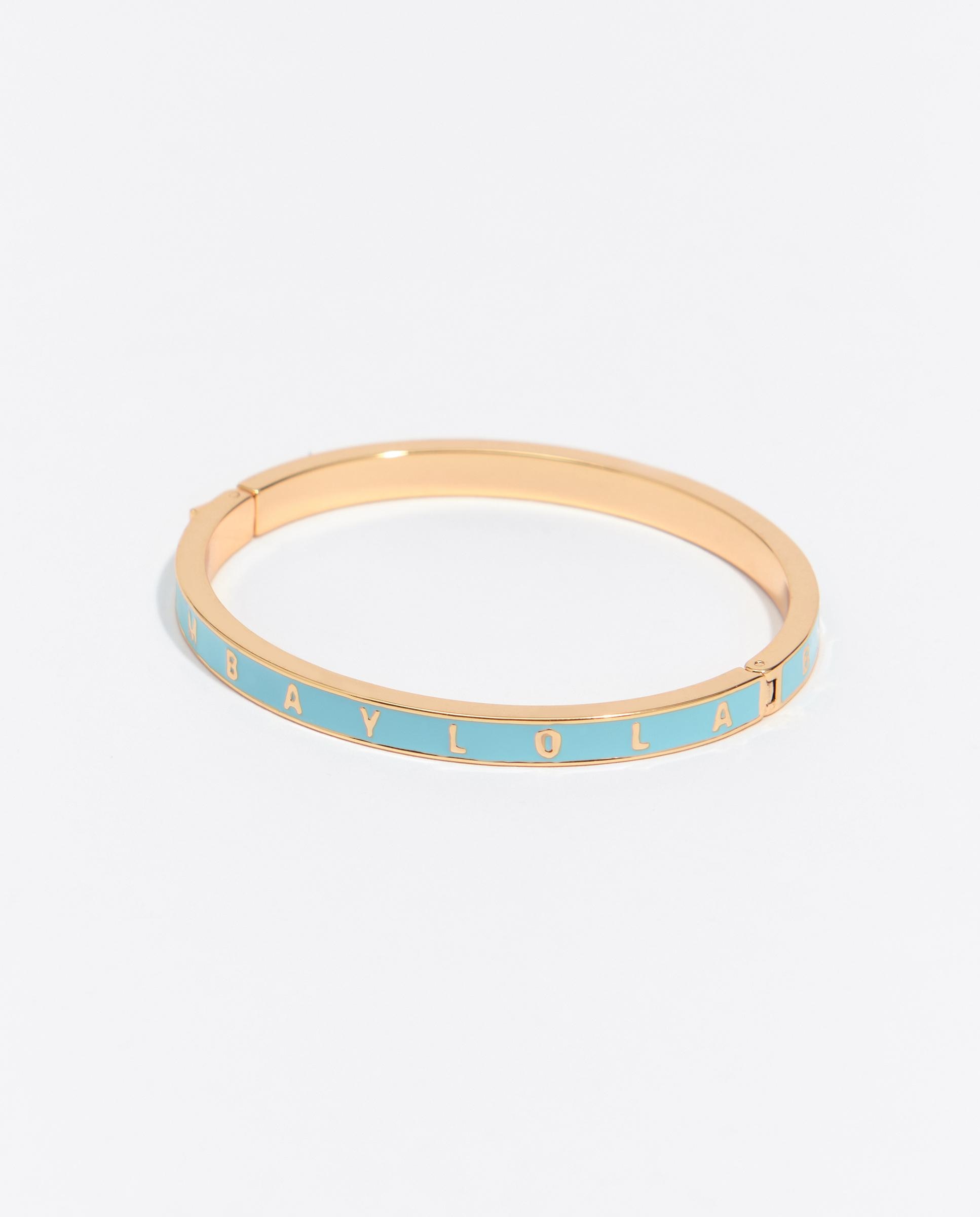 Imagem 0 de Pulseira Rígida com Logo Azul