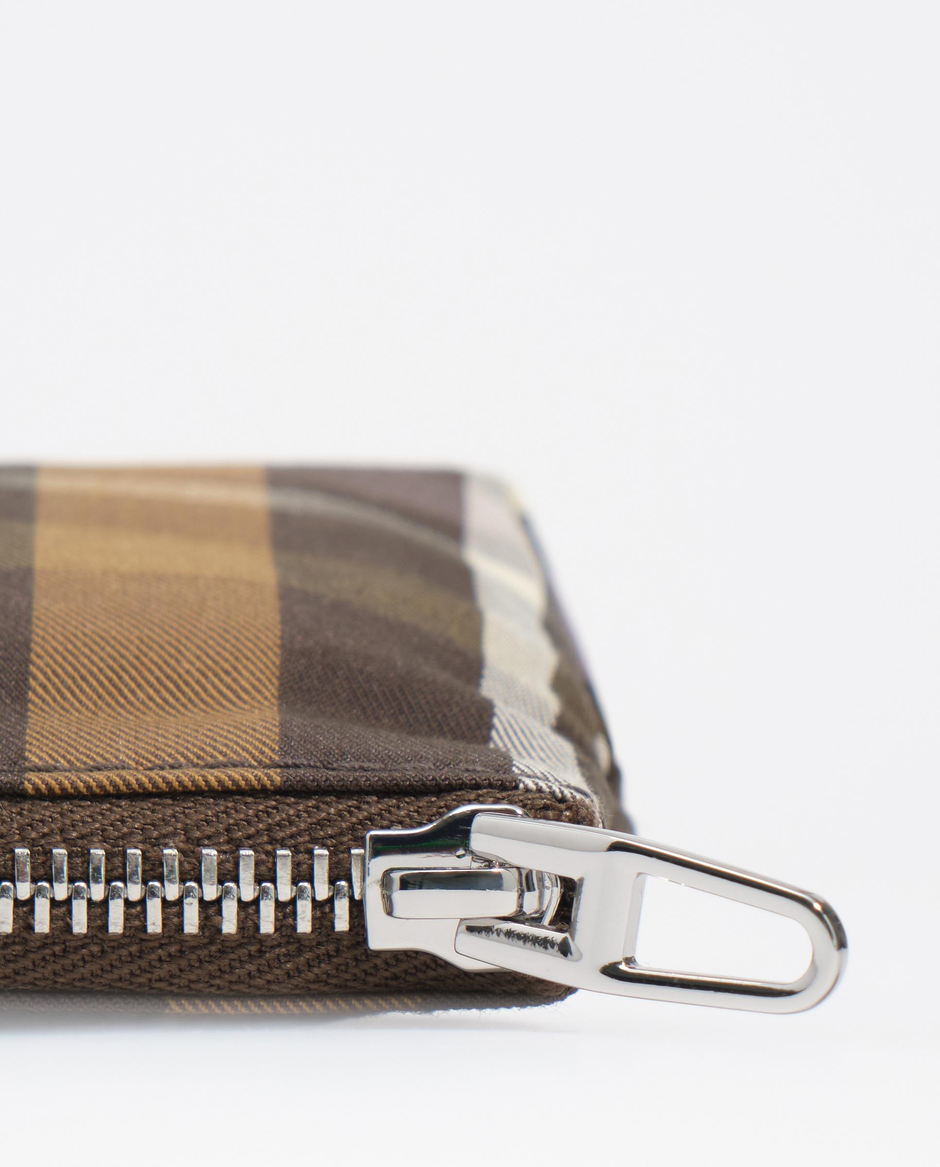 Porta-moedas Jacquard Tartã Verde-3