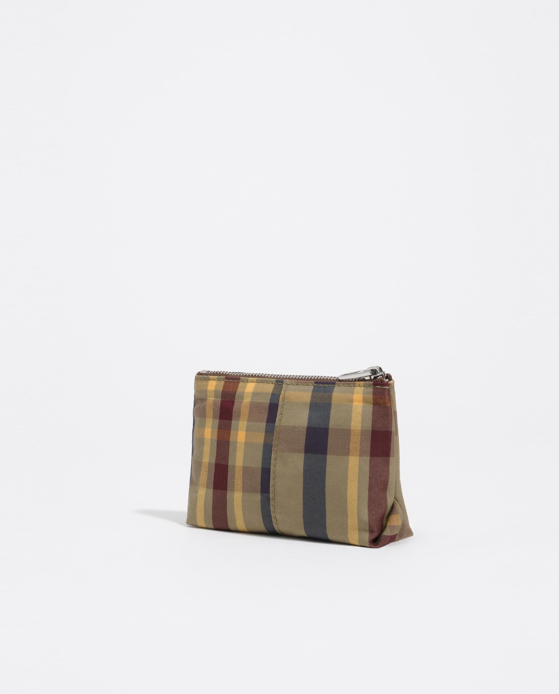 Porta-moedas com Fecho Zip Jacquard Grená-4