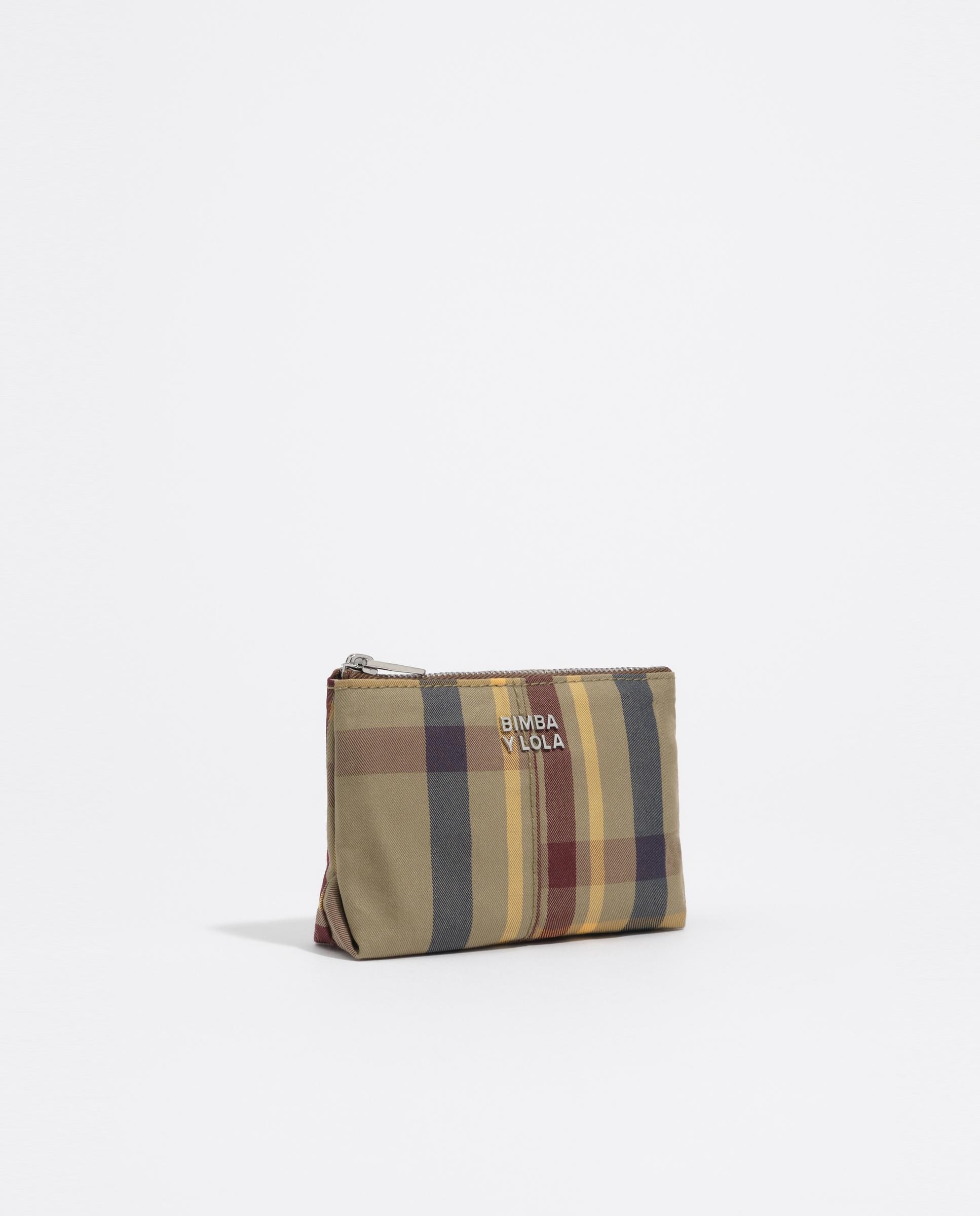 Porta-moedas com Fecho Zip Jacquard Grená-5
