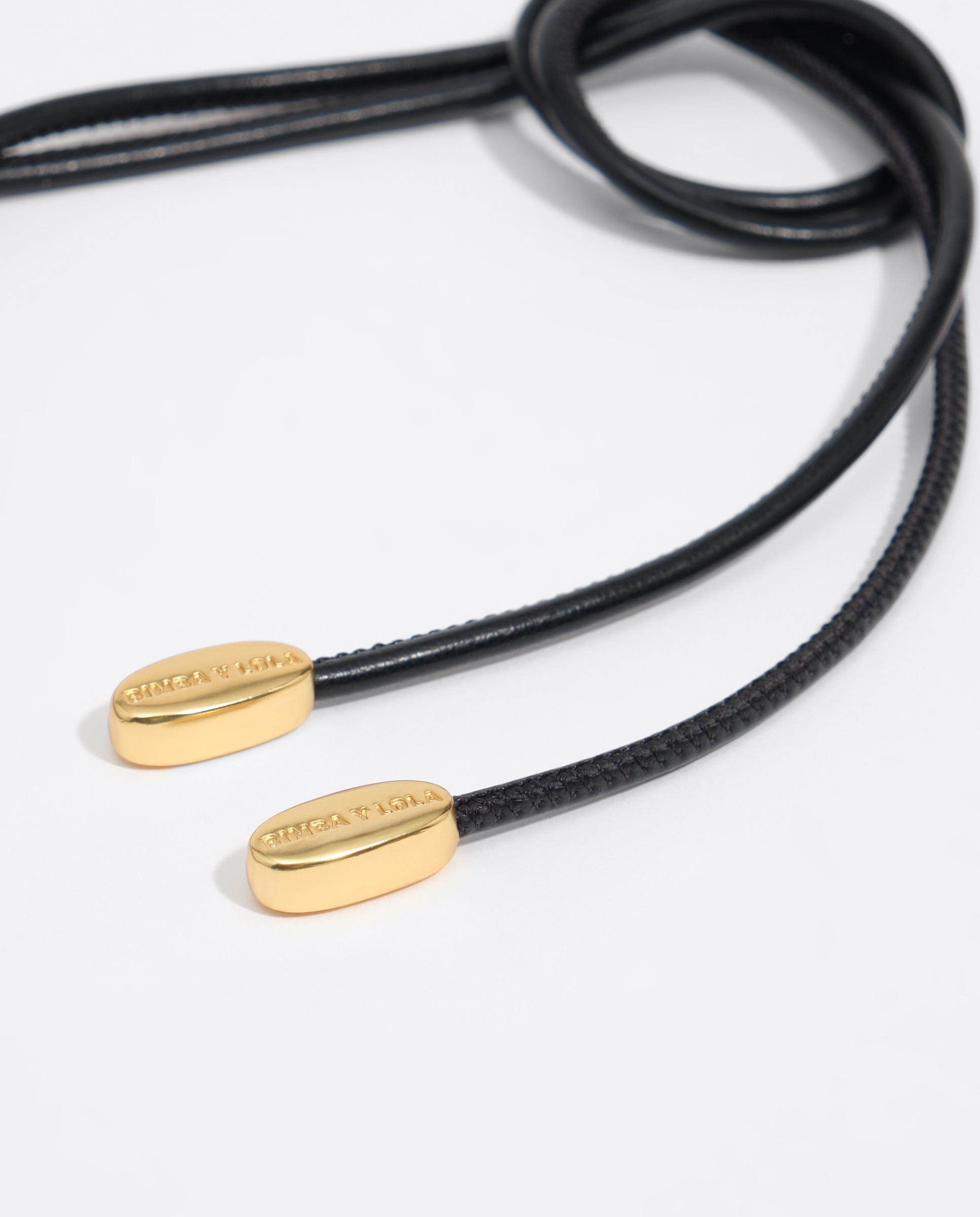 Colar de Argola Irregular Efeito Tartaruga Dourado-3