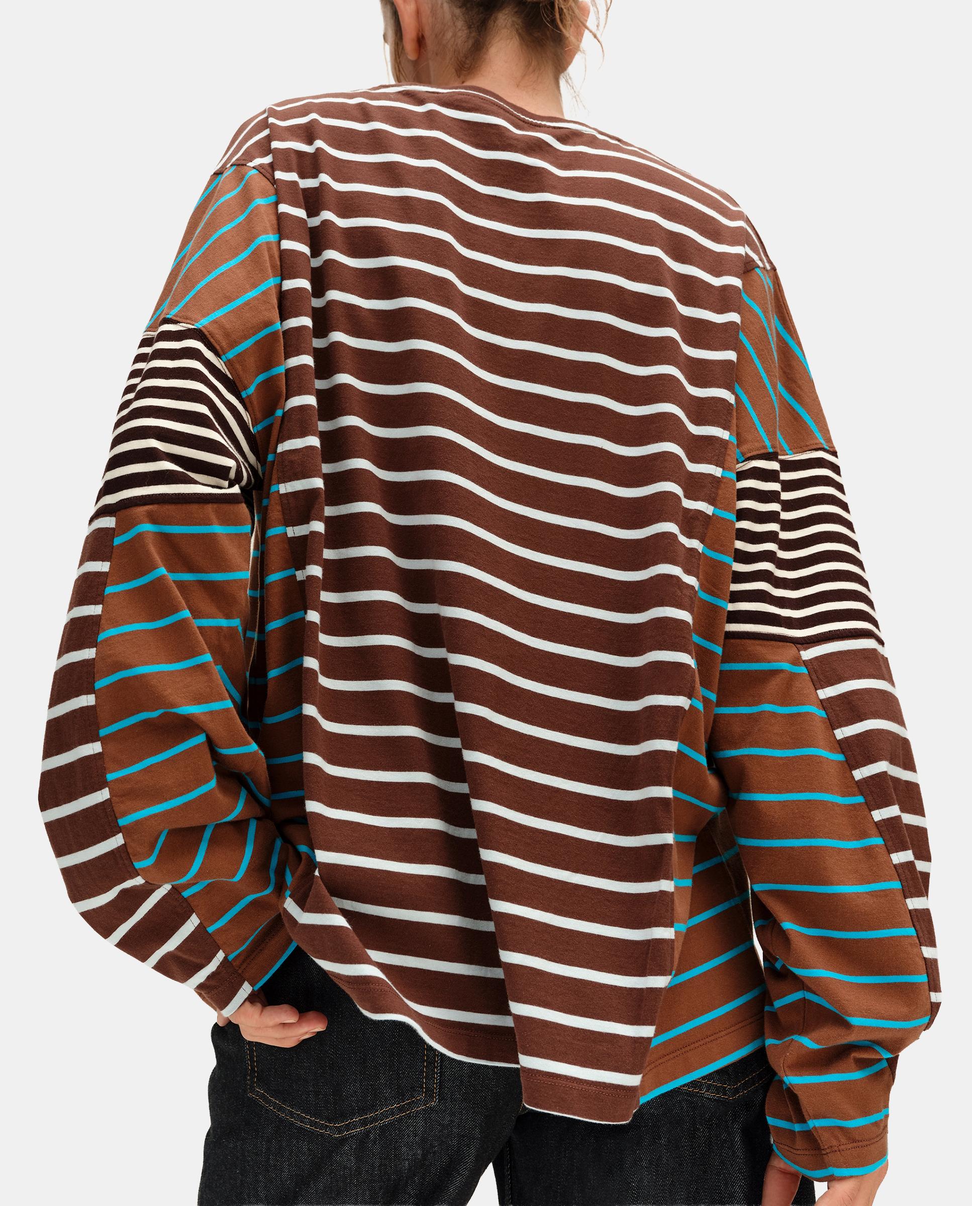 T-shirt Oversize Multiriscas Castanho-4
