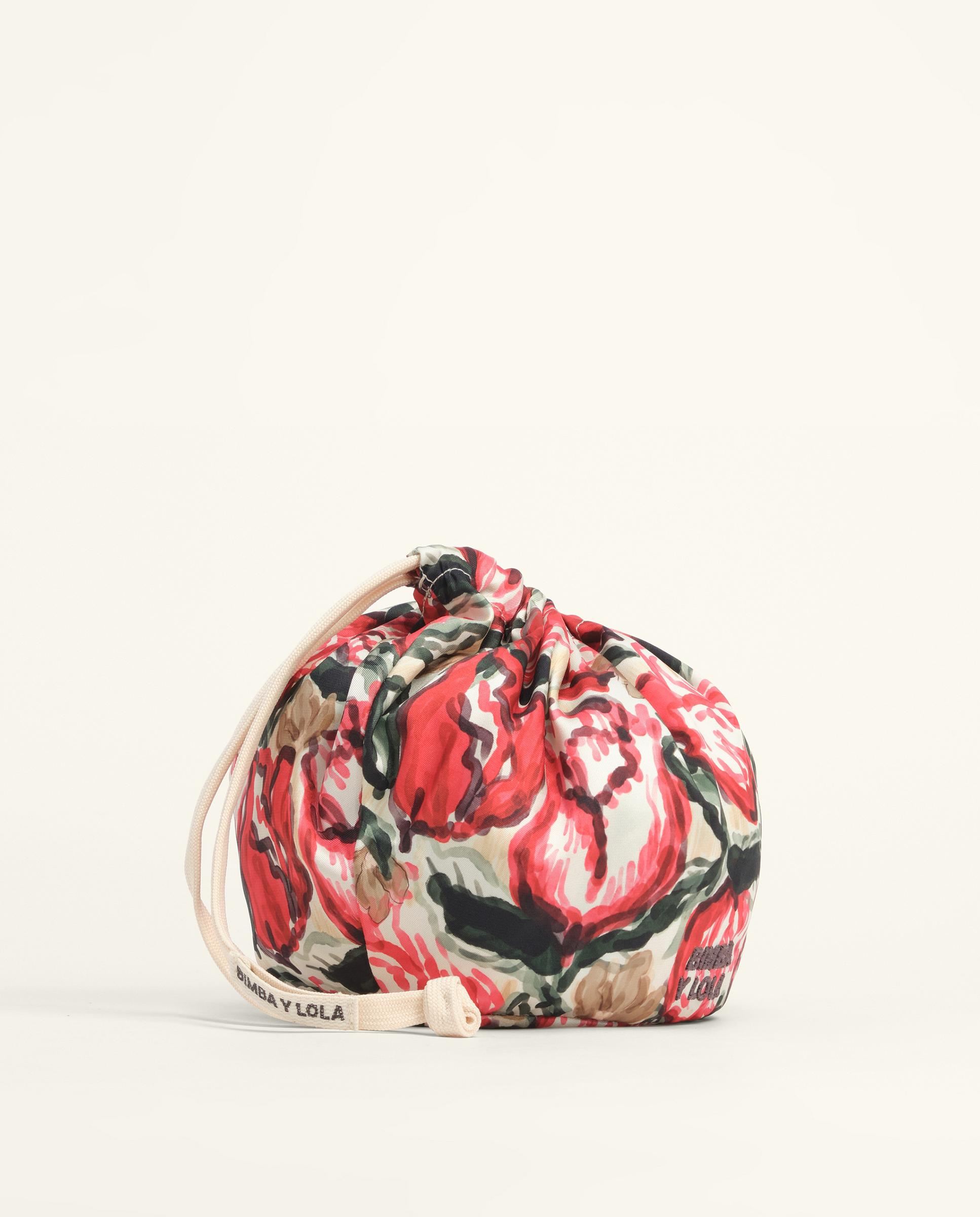 Mala de Mão Pouch Écharpe Watercolor Tulips Multicolor-2