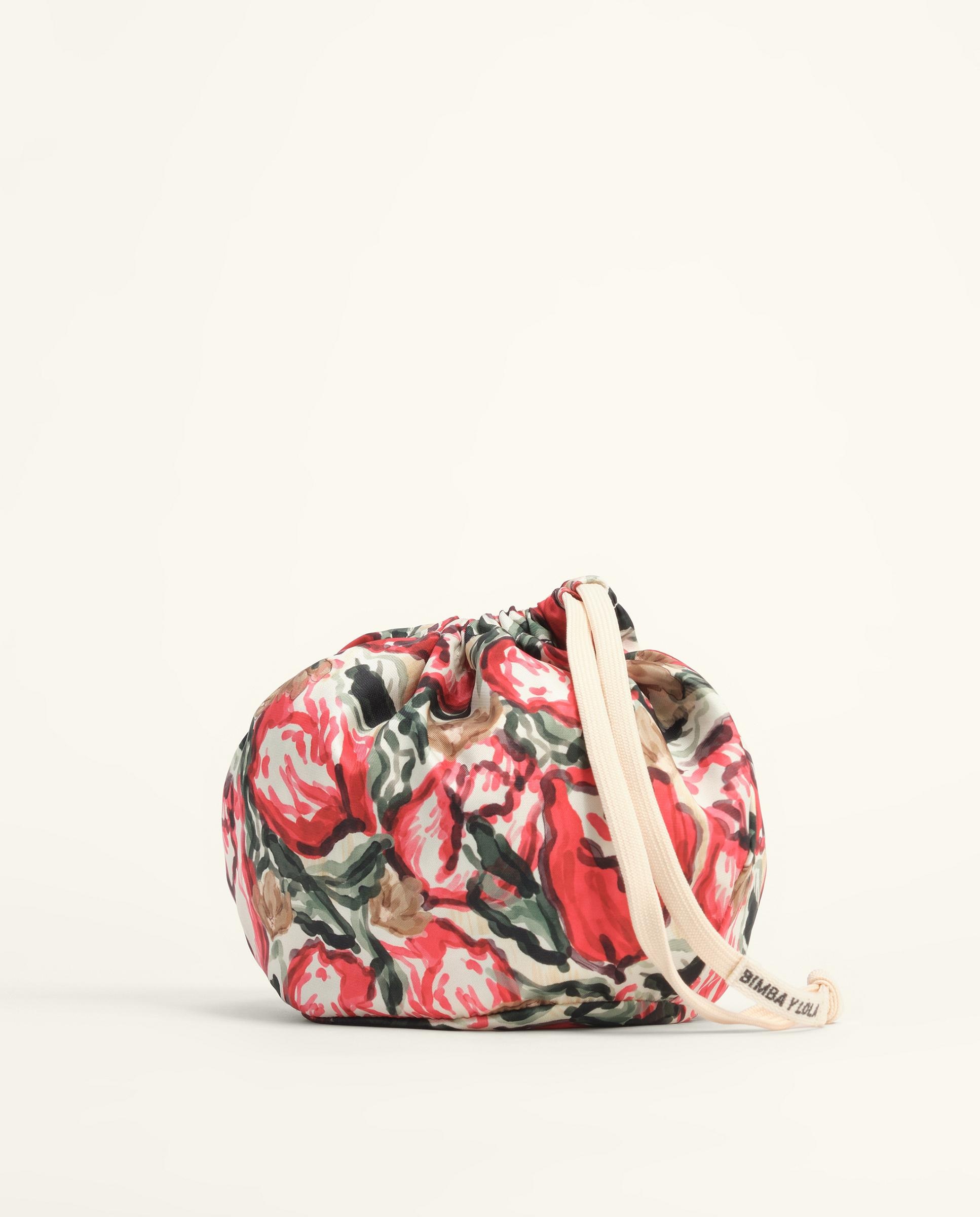 Mala de Mão Pouch Écharpe Watercolor Tulips Multicolor-3