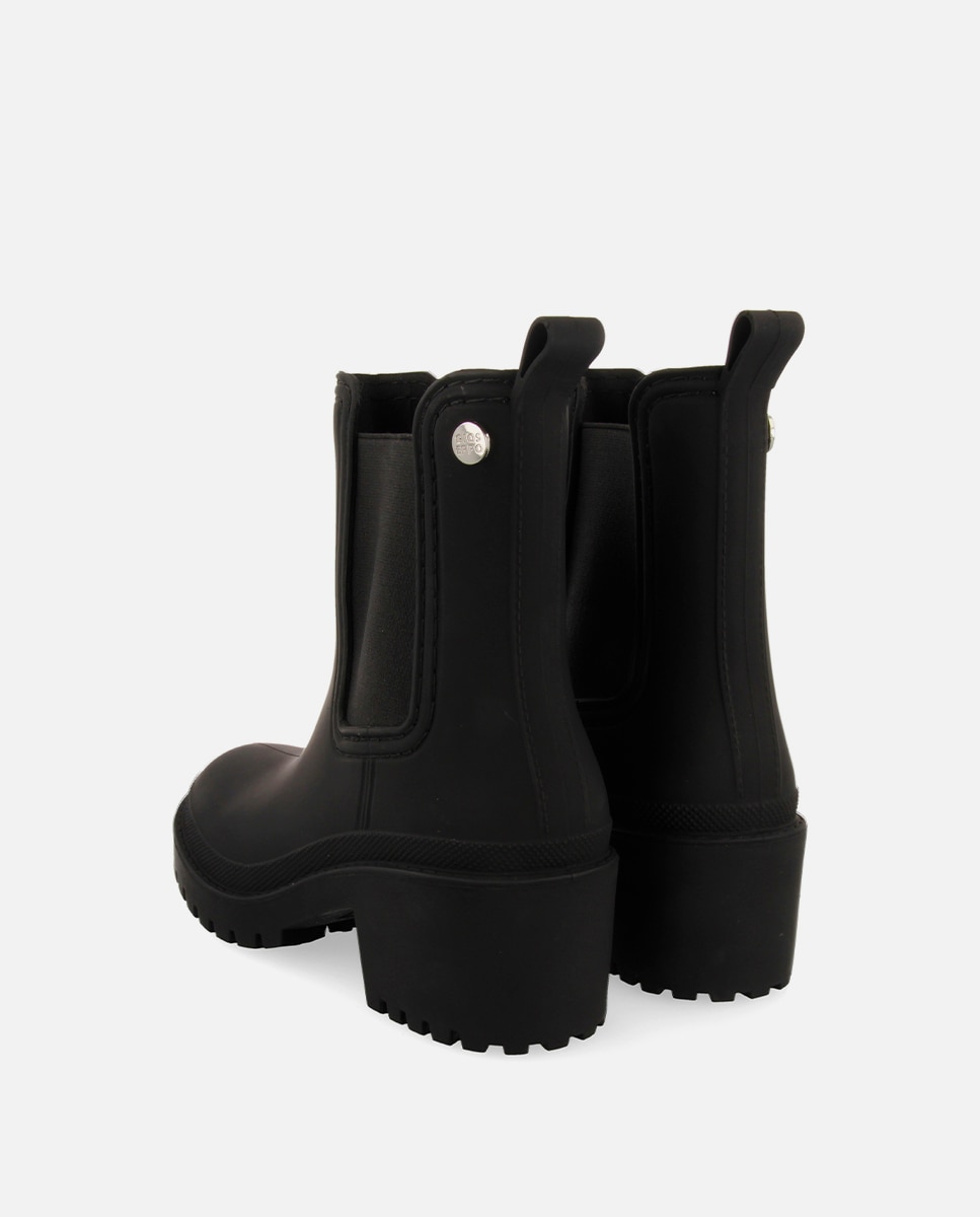 Botins de Água com Forro e Acolchoadas Preto-3