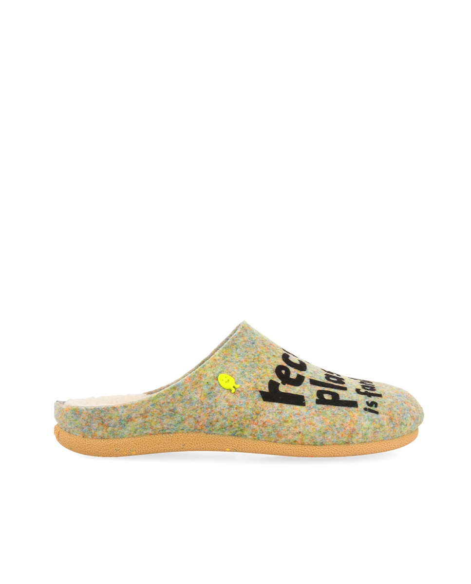 Imagem 0 de Pantufas Abertas Tipo Babucha com Mensagem