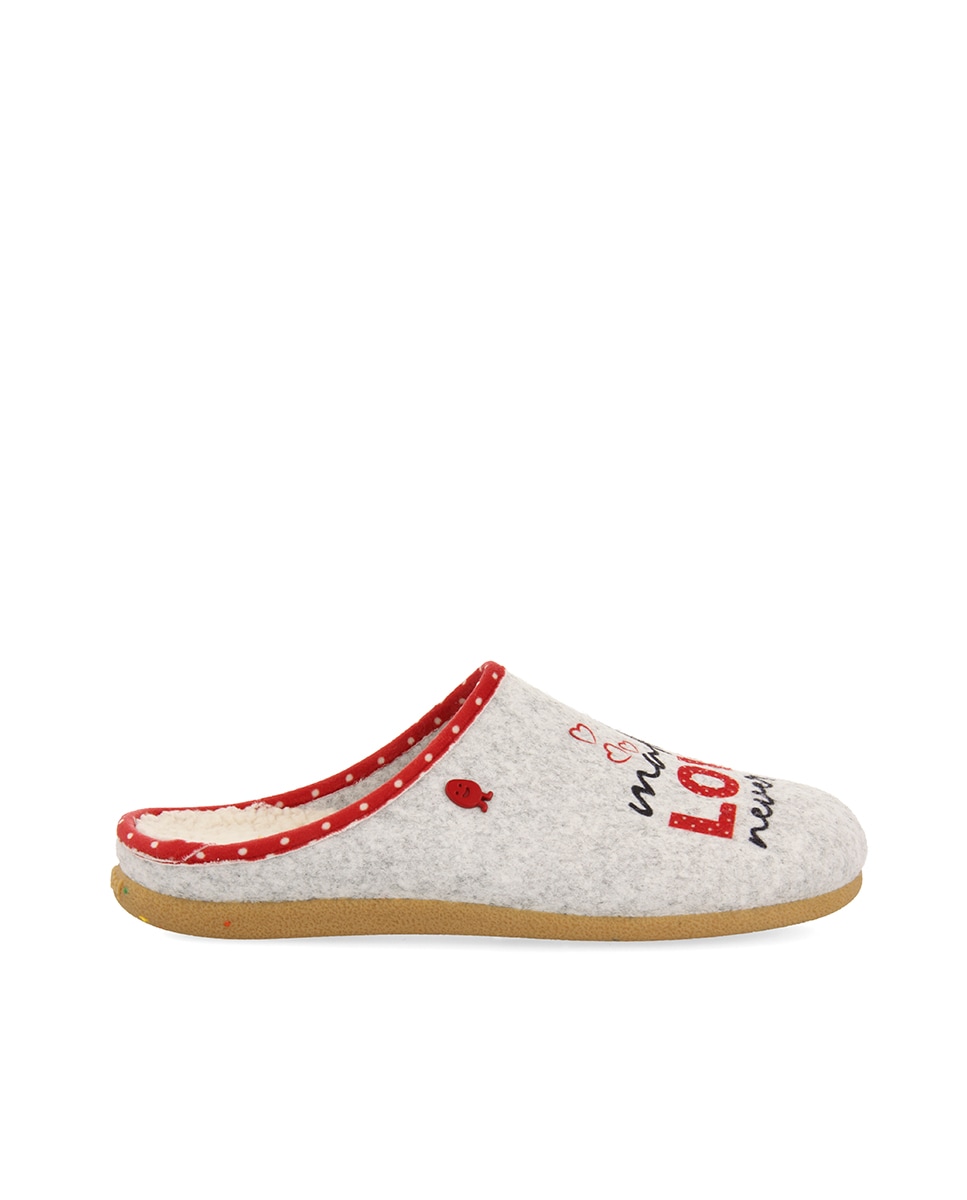 Chinelos abertos femininos com material reciclado Cinzento-2