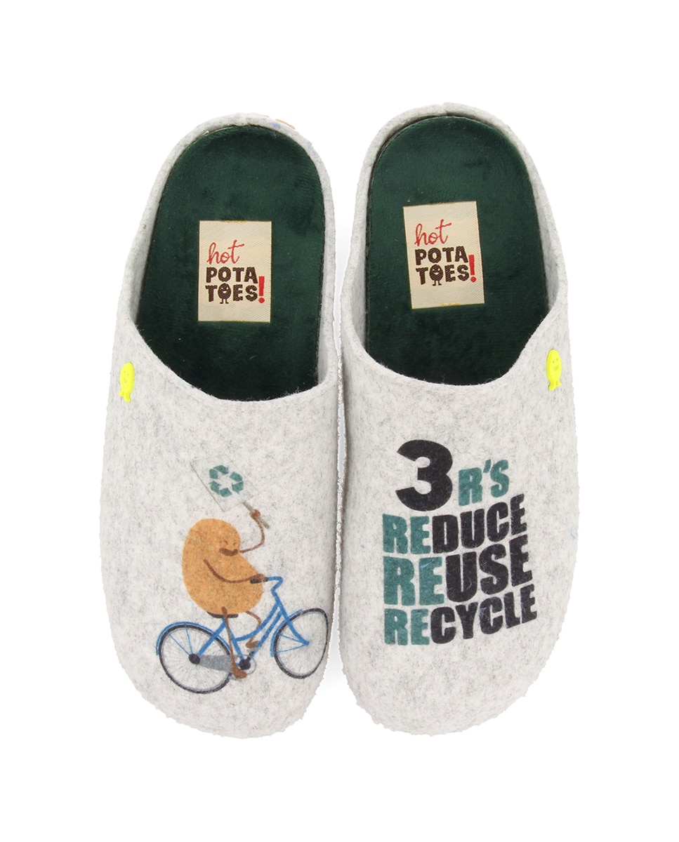 Imagem 0 de Pantufas de casa abertas de senhora cor cinzento tipo babucha