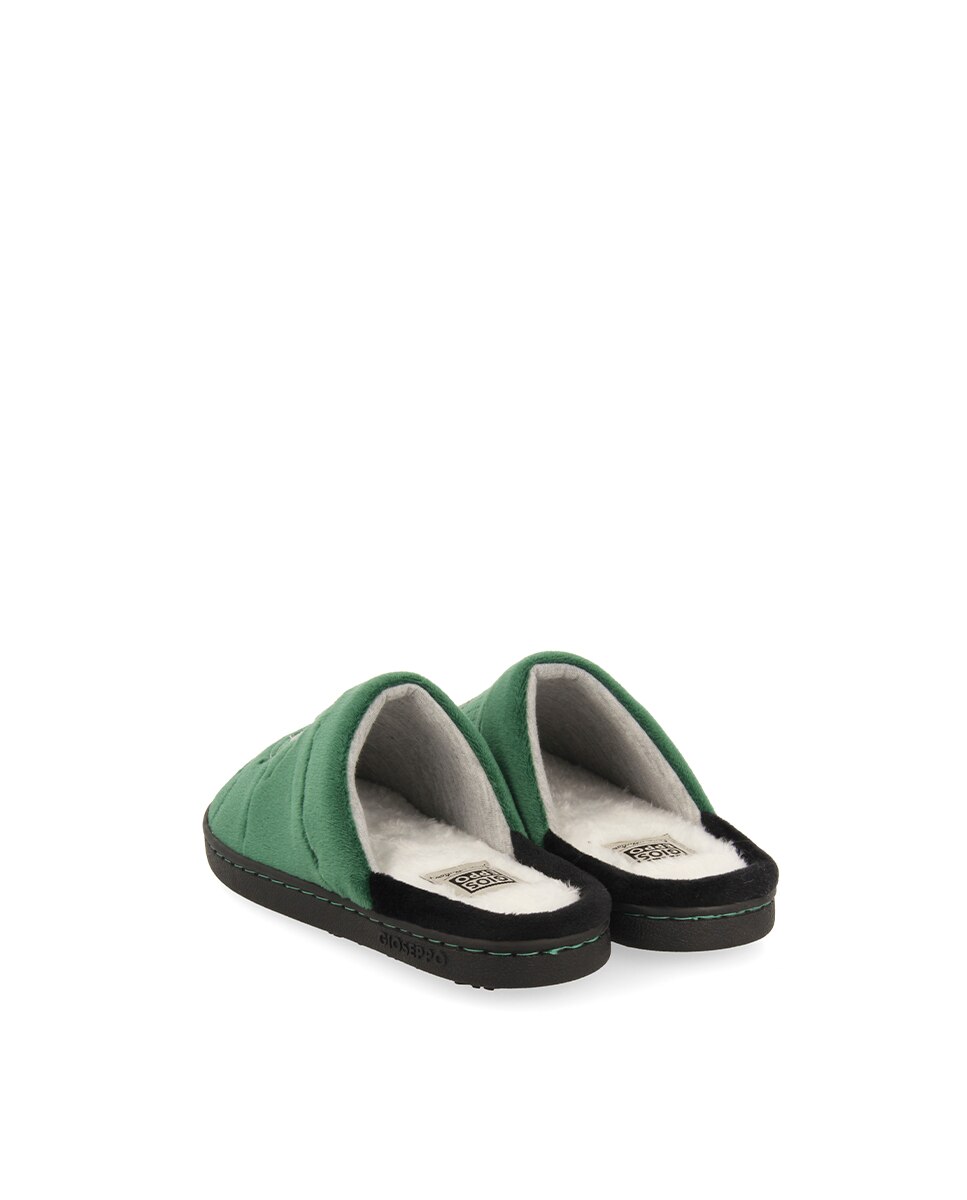 Pantufas Abertas Infantil com Estampado e Acolchoadas Gioseppo Verde-3