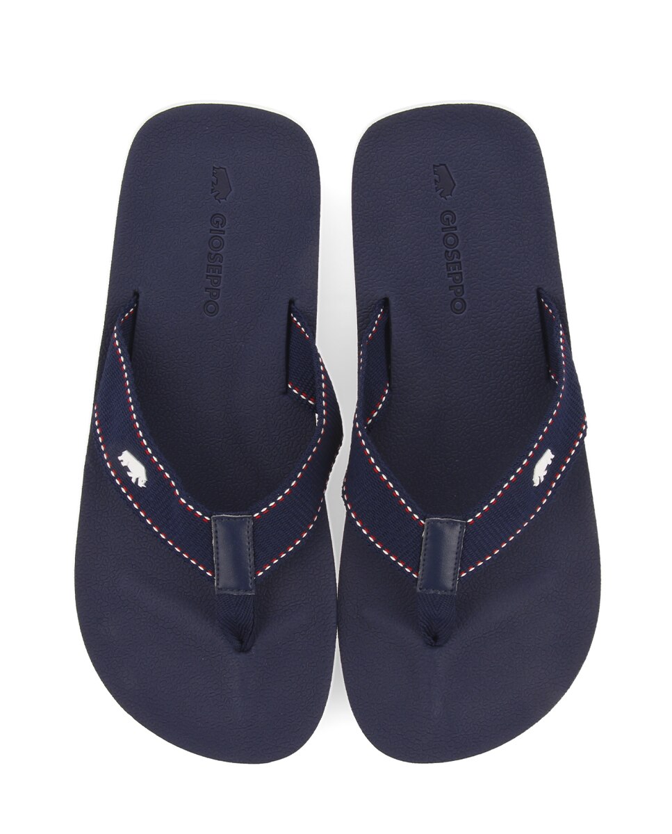 Chinelos com Fecho de Tira e Forro de Nylon Azul-marinho-4