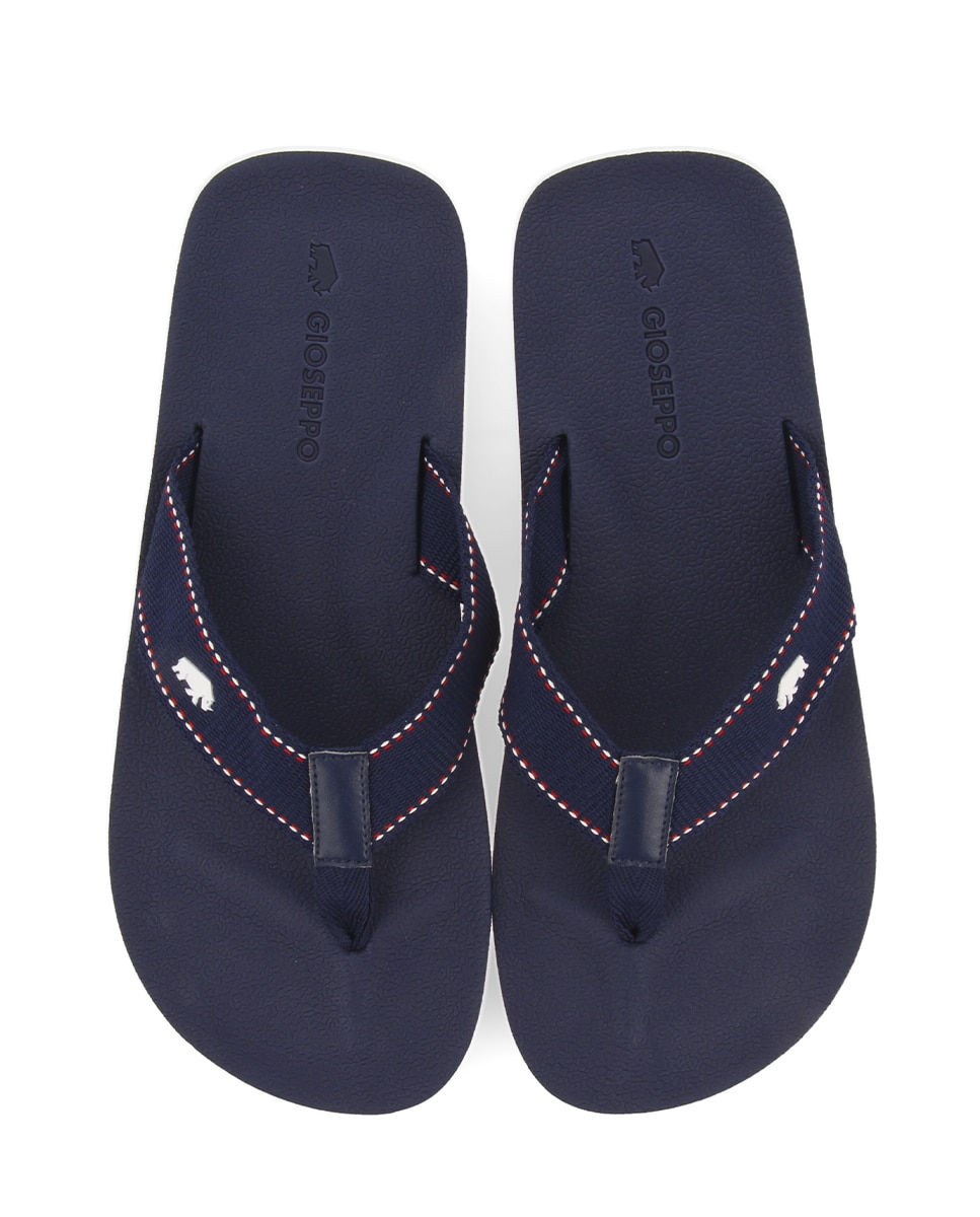 Chinelos com Fecho de Tira e Forro de Nylon Azul-marinho-4