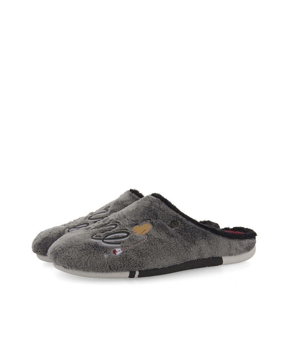 Chinelos masculinos tipo chinelo com material reciclado Cinzento-3