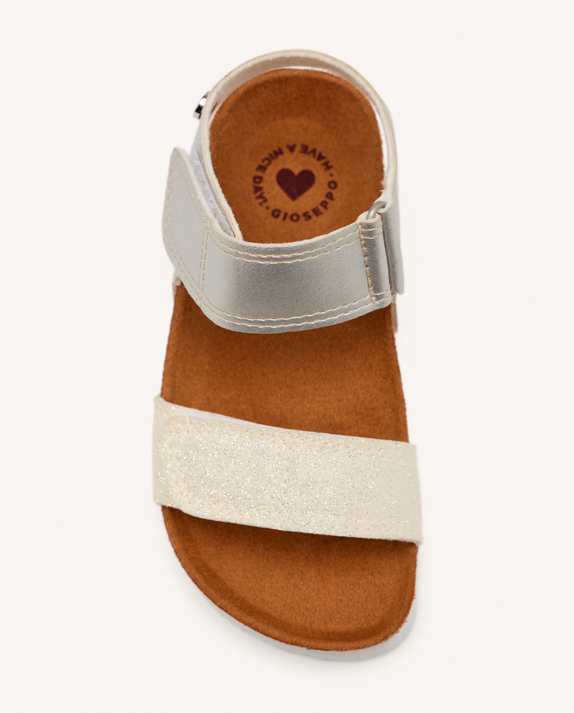 Sandálias Abertas Infantil Estilo Bio com Duplo Velcro Branco-3