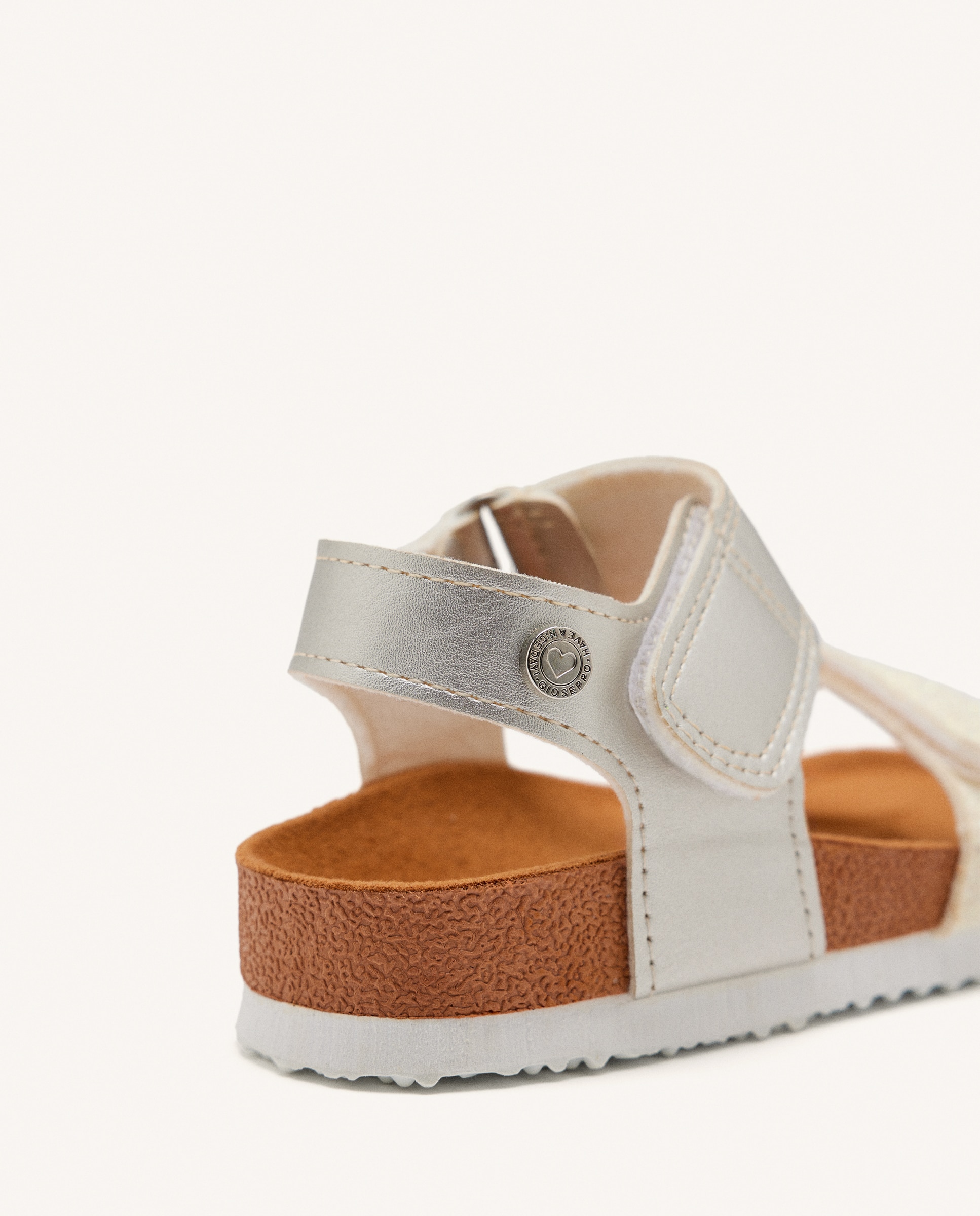 Sandálias Abertas Infantil Estilo Bio com Duplo Velcro Branco-4