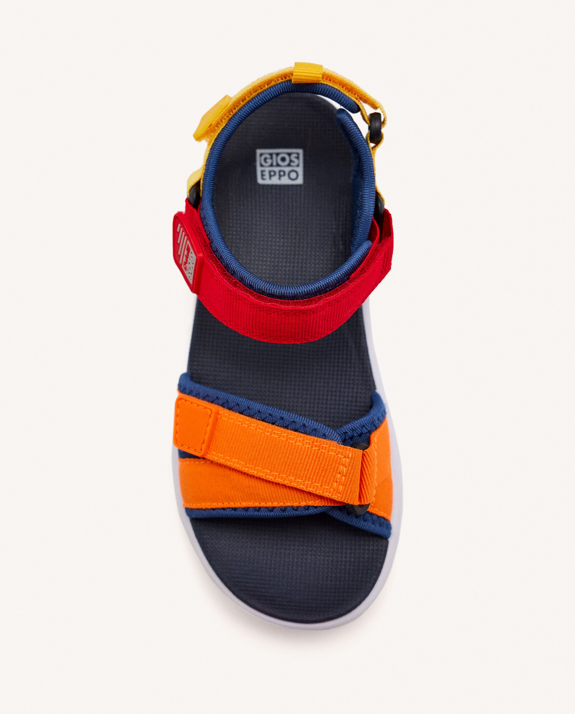 Sandálias Abertas Ligeiras com 3 Fechos Ajustáveis Vermelho / Azul-marinho-3