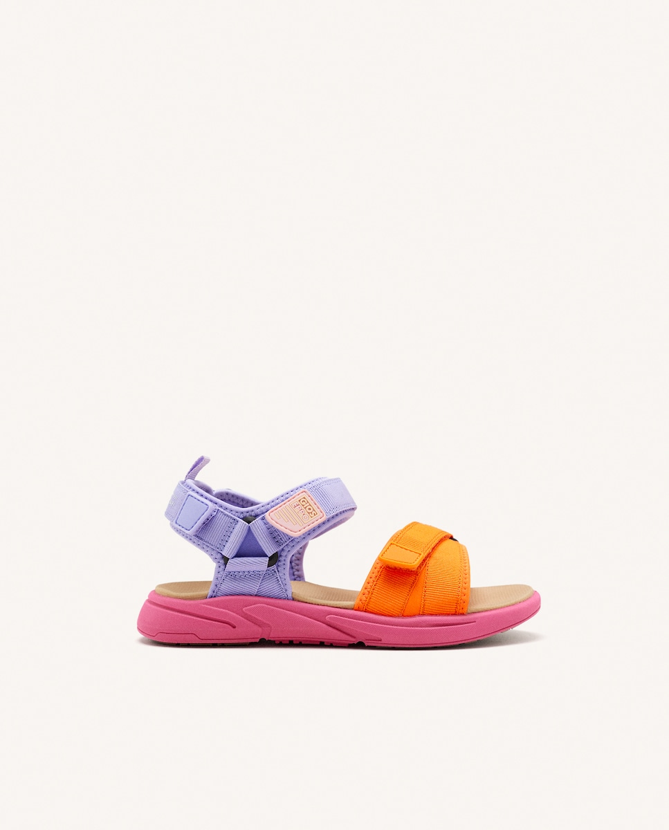Chinelos de Bebé Multicolor com Fechos Ajustáveis Fúcsia-1