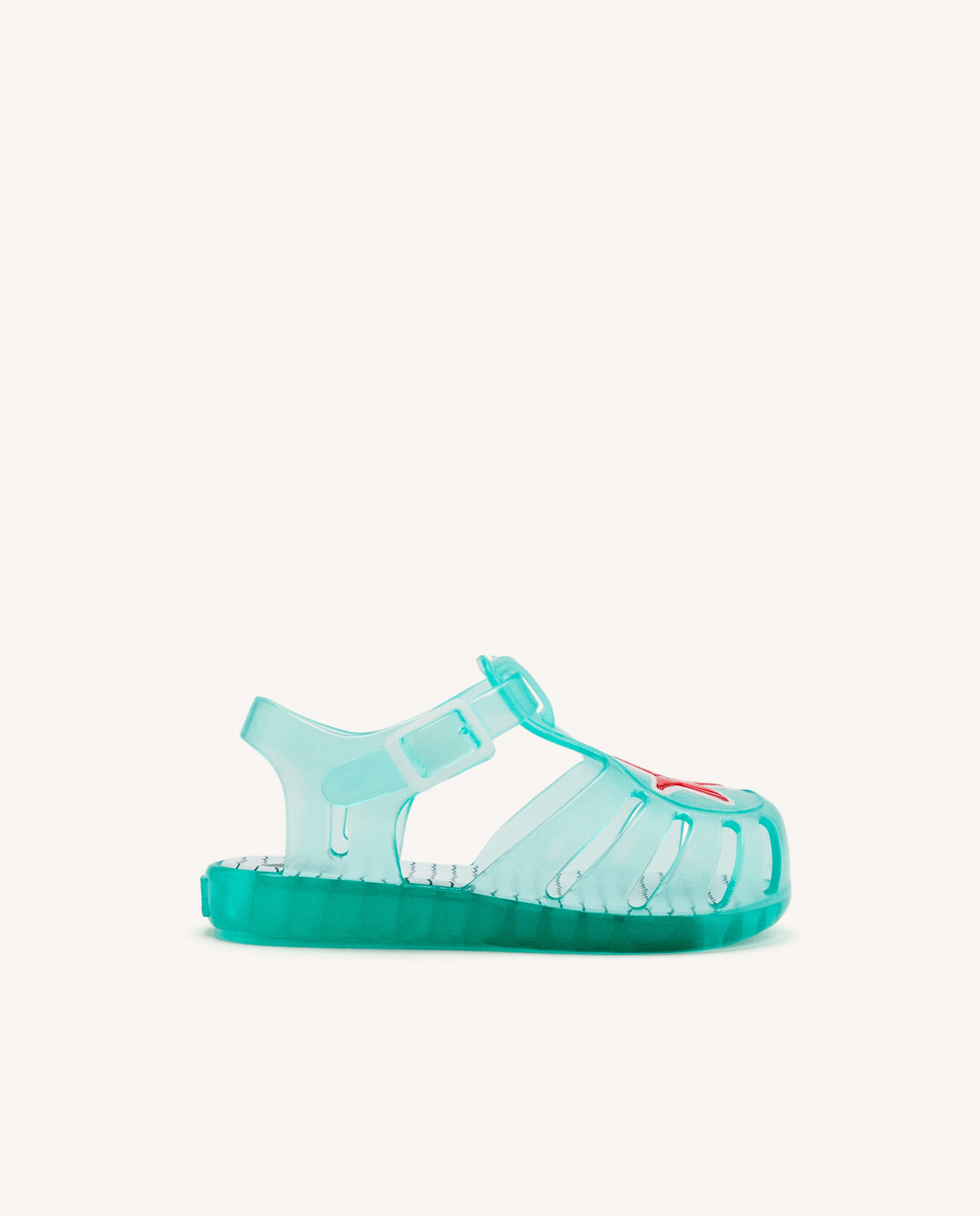 Chinelos e Sandálias de Praia para Bebé com Detalhe de Estrela Azul-turquesa-1