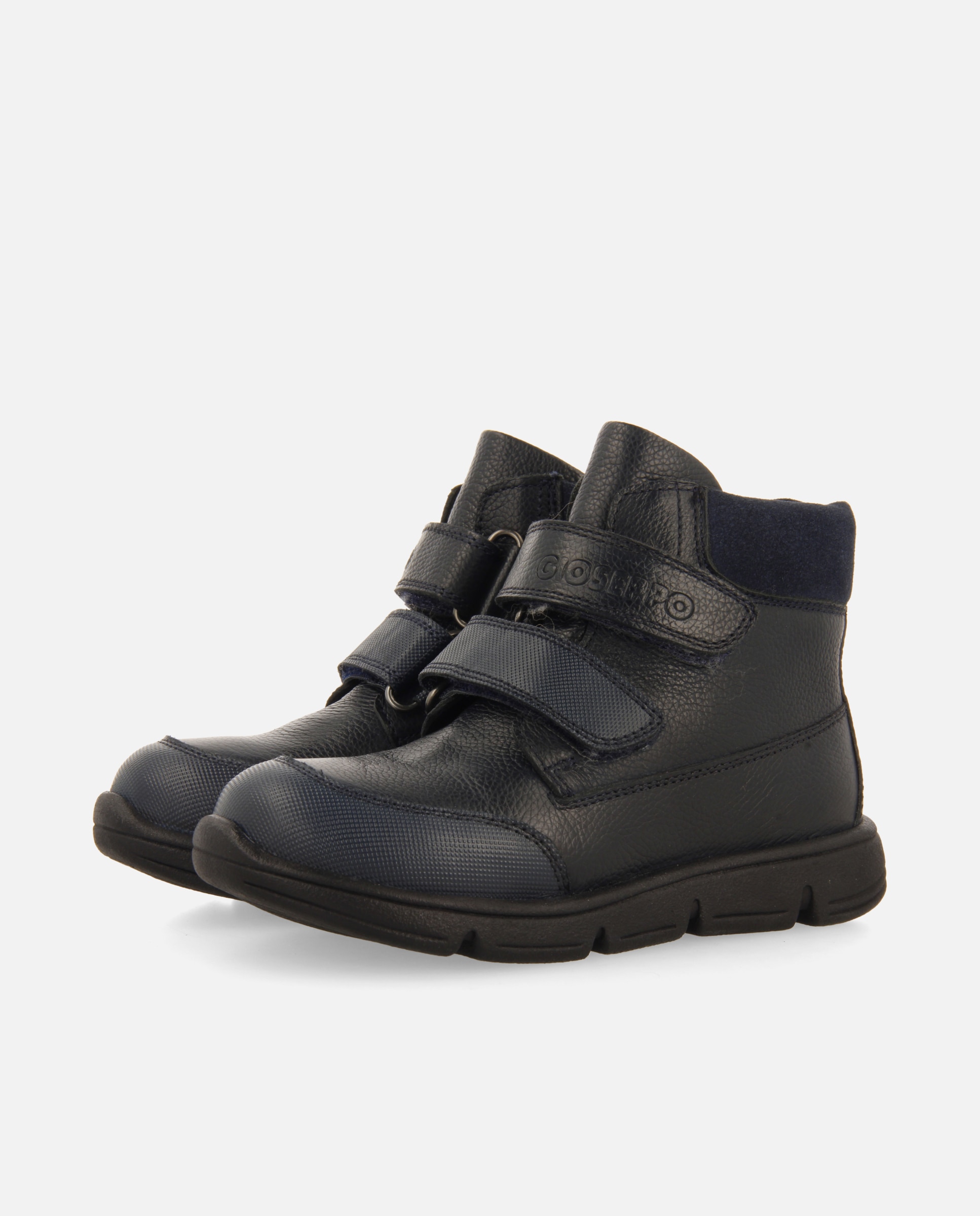 Botins Escolares em Pele com Palmilha Acolchoada Gioseppo Azul-marinho-2