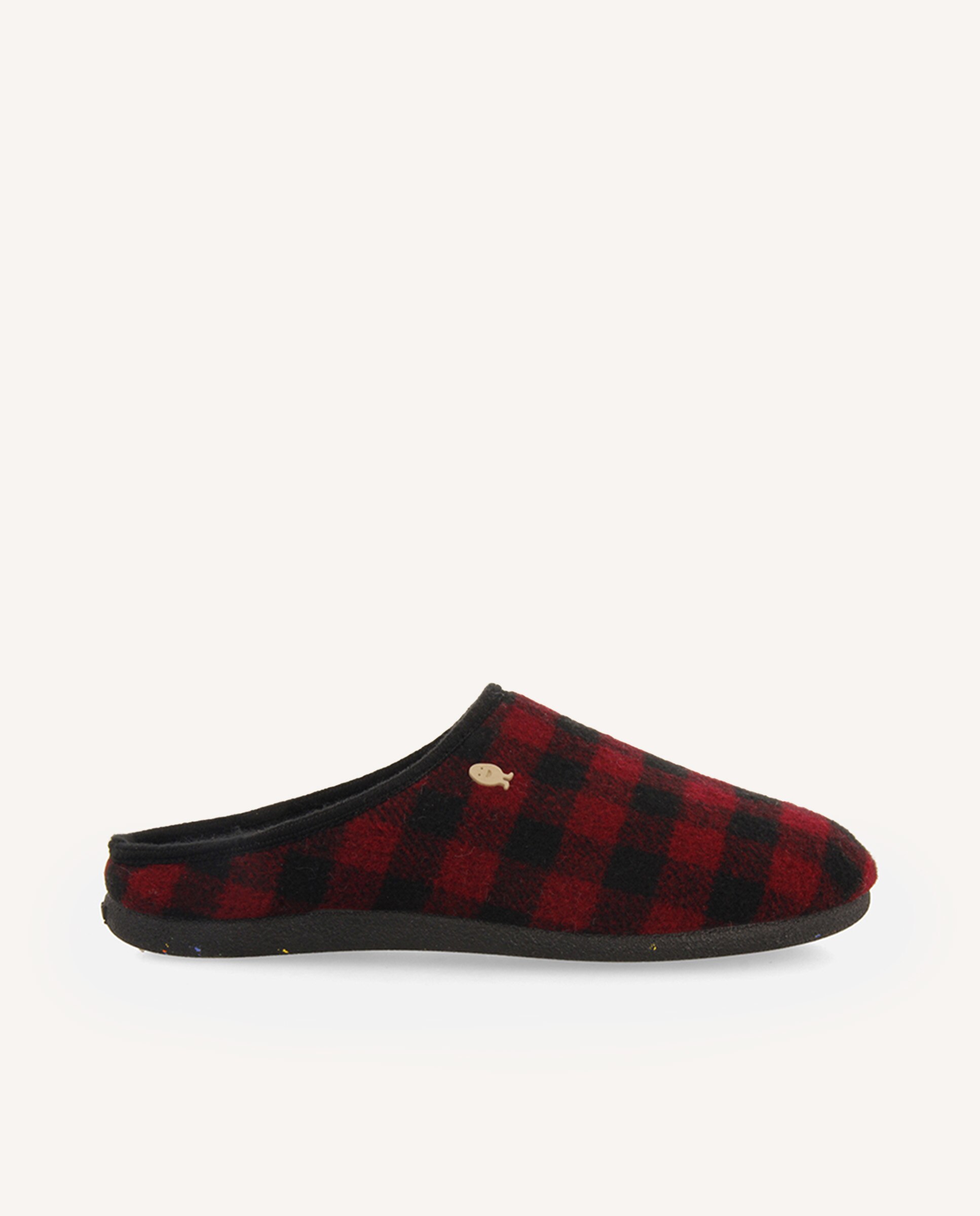 Pantufas Aos Quadrados e Palmilha Amovível Bordeaux-1