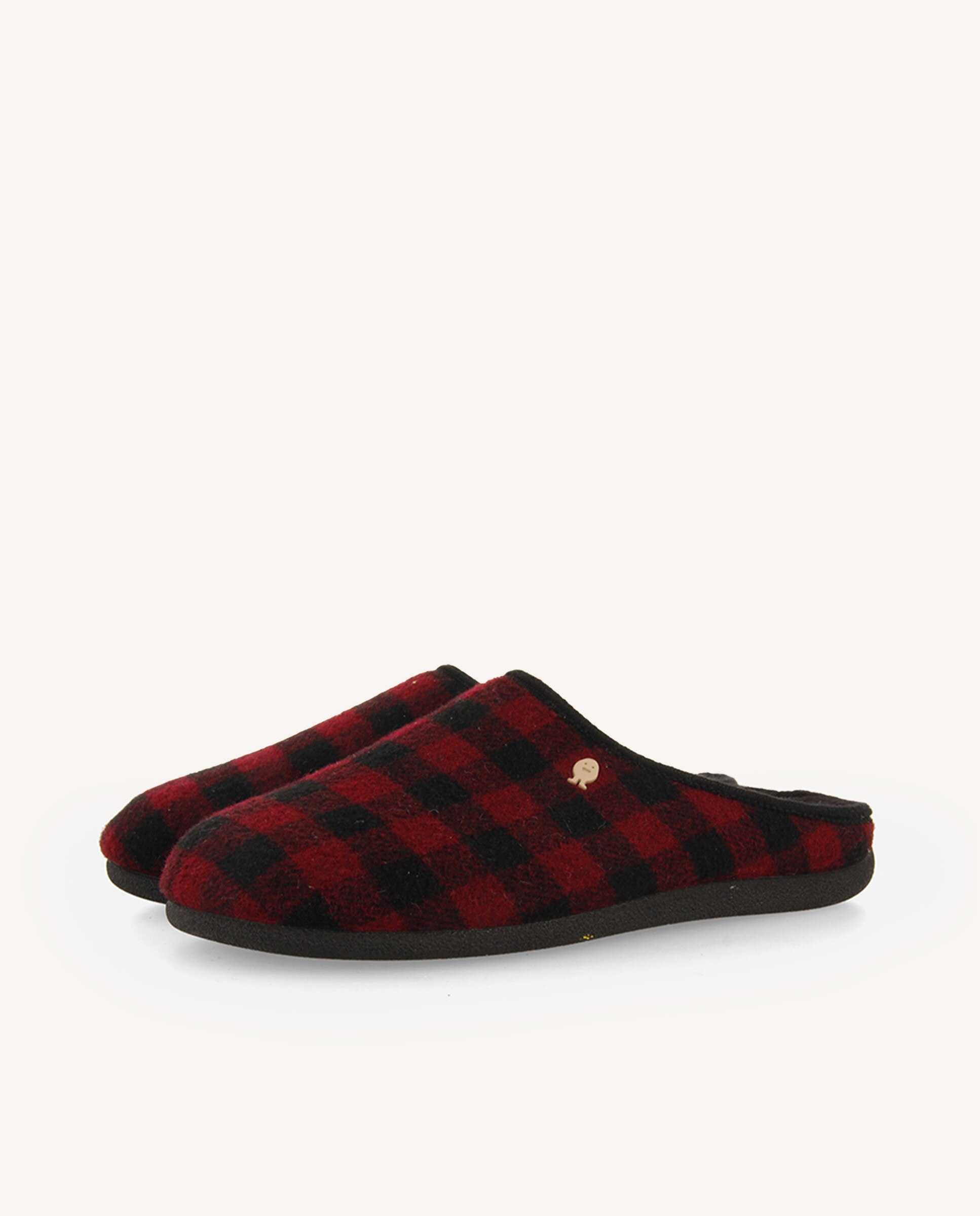Pantufas Aos Quadrados e Palmilha Amovível Bordeaux-2