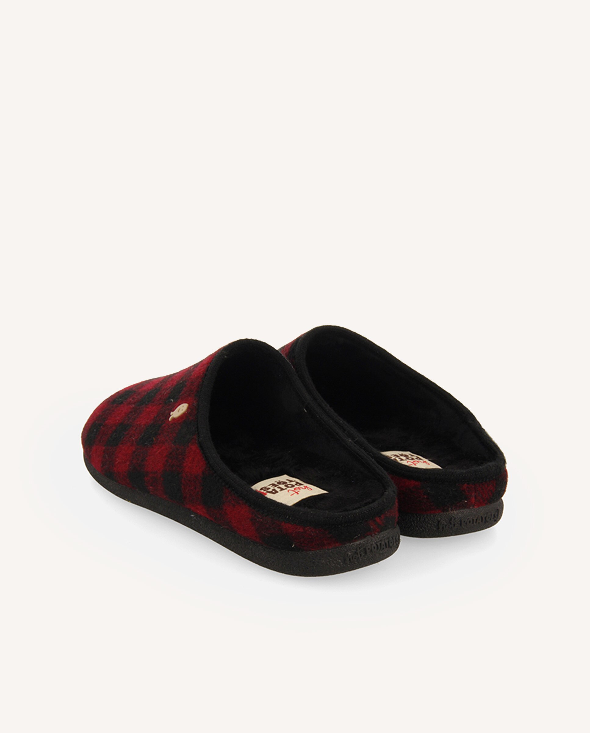 Pantufas Aos Quadrados e Palmilha Amovível Bordeaux-3