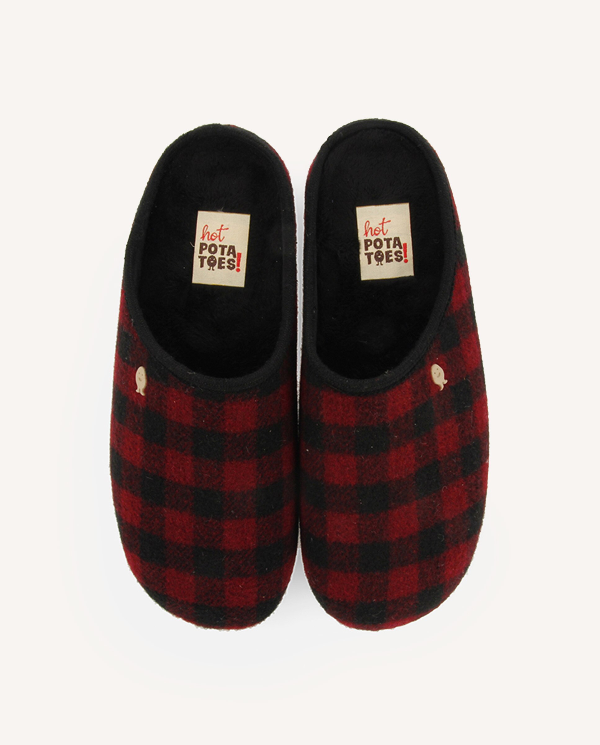 Pantufas Aos Quadrados e Palmilha Amovível Bordeaux-4