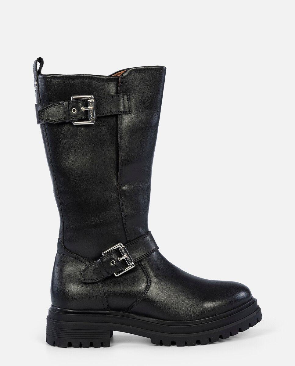 Imagem 0 de Botas Tipo Biker com Fecho de Fivelas