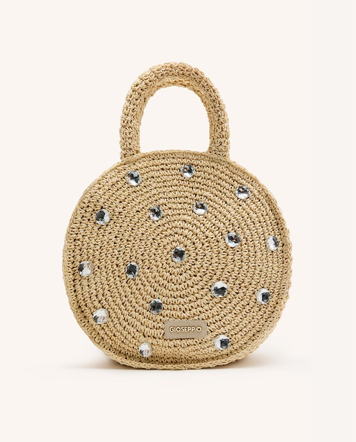 Imagem 0 de Mala a Tiracolo com Adorno de Joias e Fecho Zip