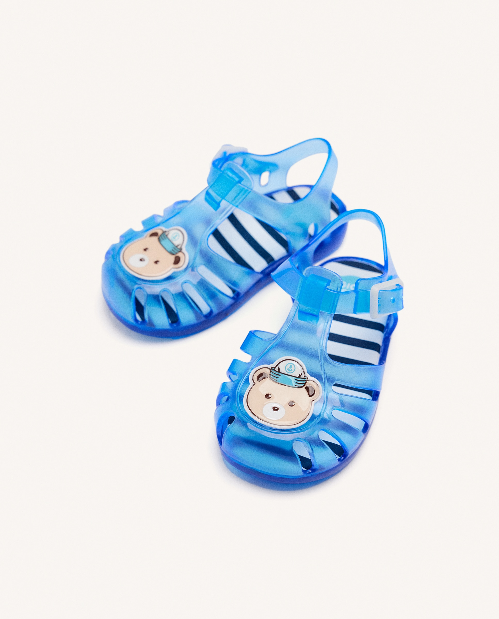 Chinelos e Sandálias de Praia para Bebé com Desenho de Urso Gioseppo Azul-claro-2
