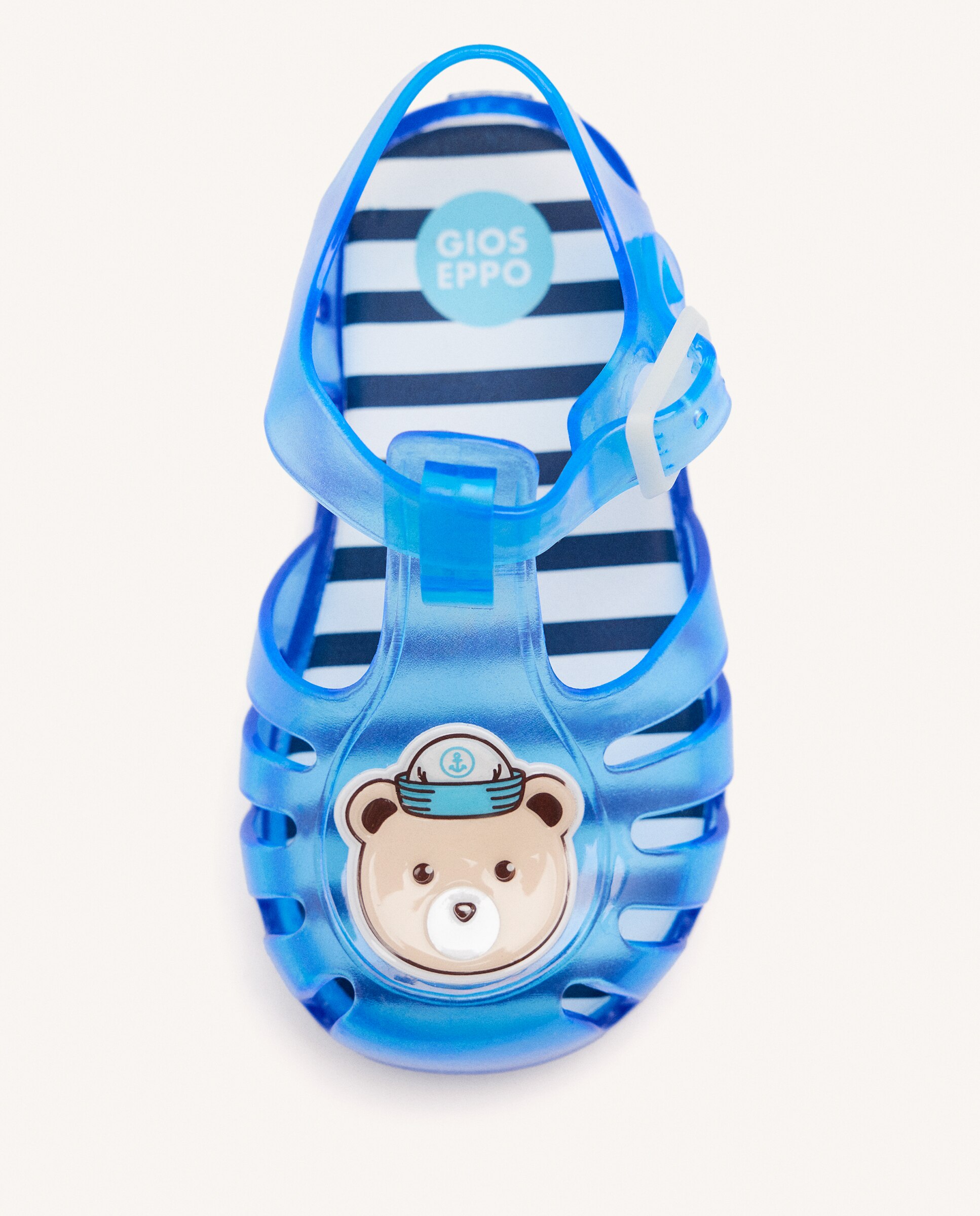 Chinelos e Sandálias de Praia para Bebé com Desenho de Urso Gioseppo Azul-claro-3