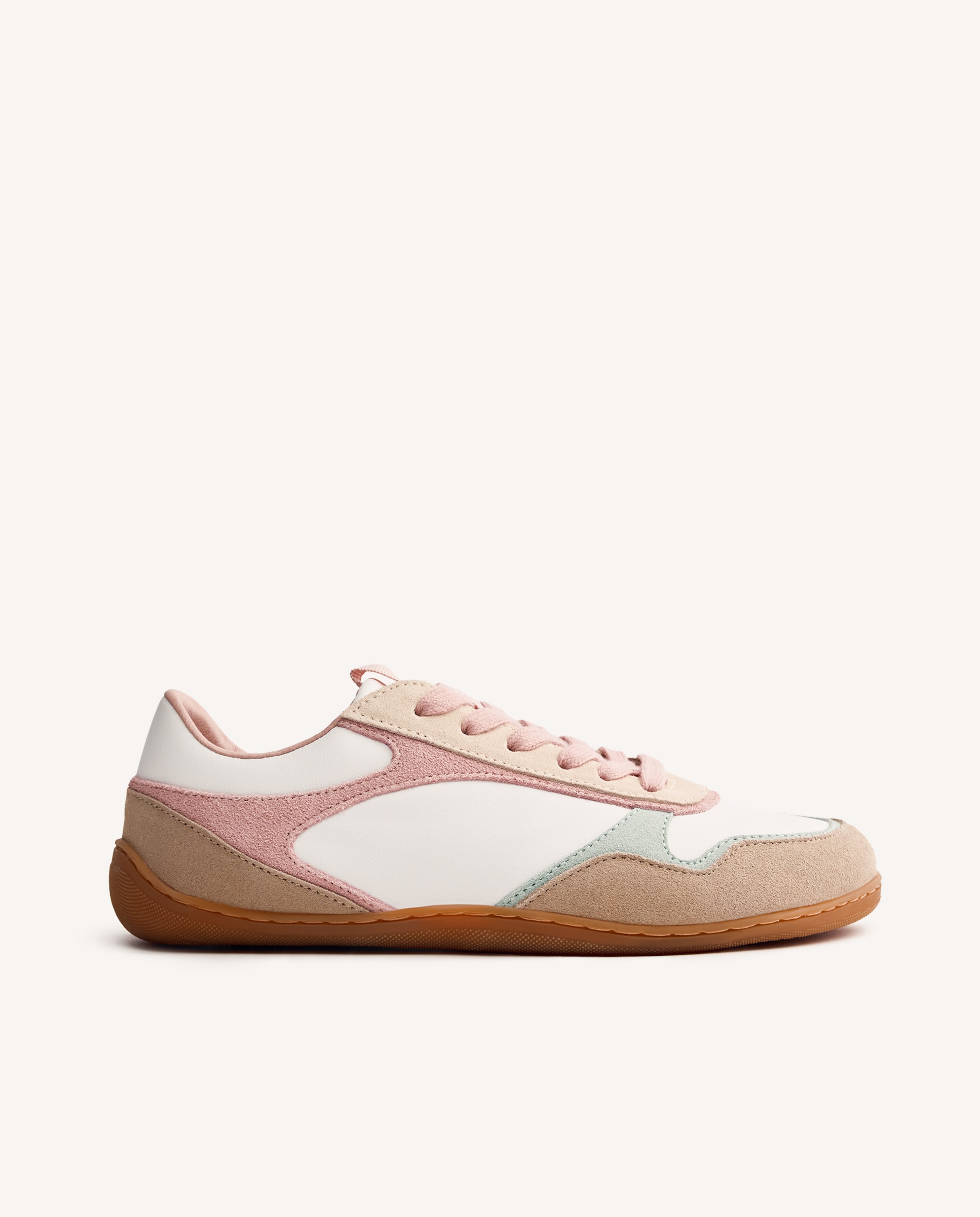Sapatilhas Desportivas de Pele Rosa Rosa-1