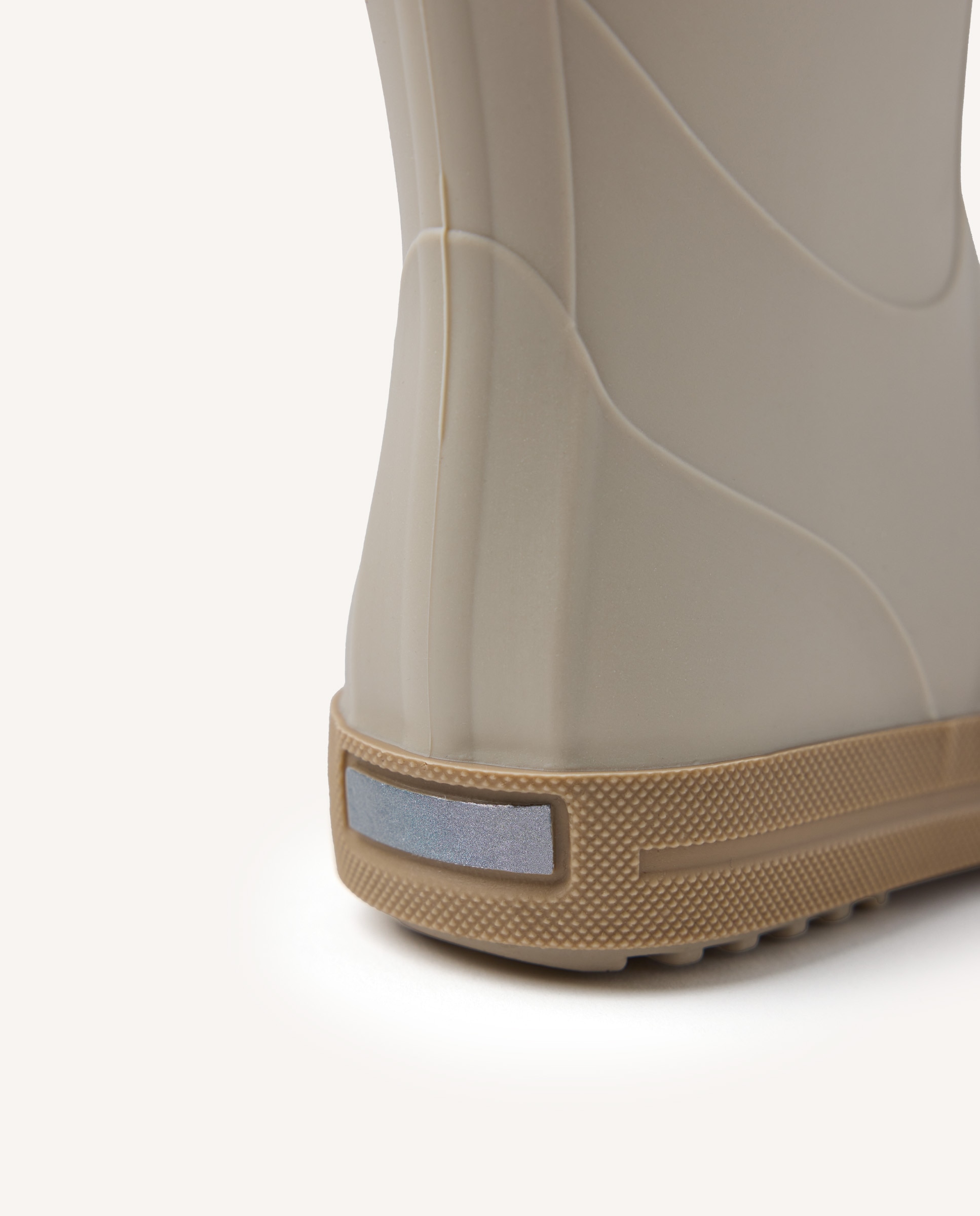 Botas de Água Infantil com Biqueira Ampla e Sola Antiderrapante Bege-5