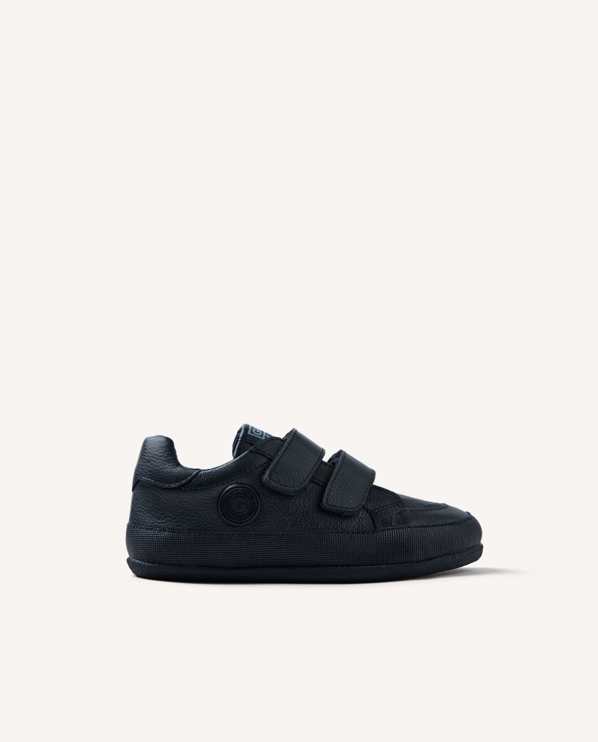 Imagem 0 de Sapatilhas Desportivas Colegiais Barefoot de Pele com Fecho Duplo Ajustável