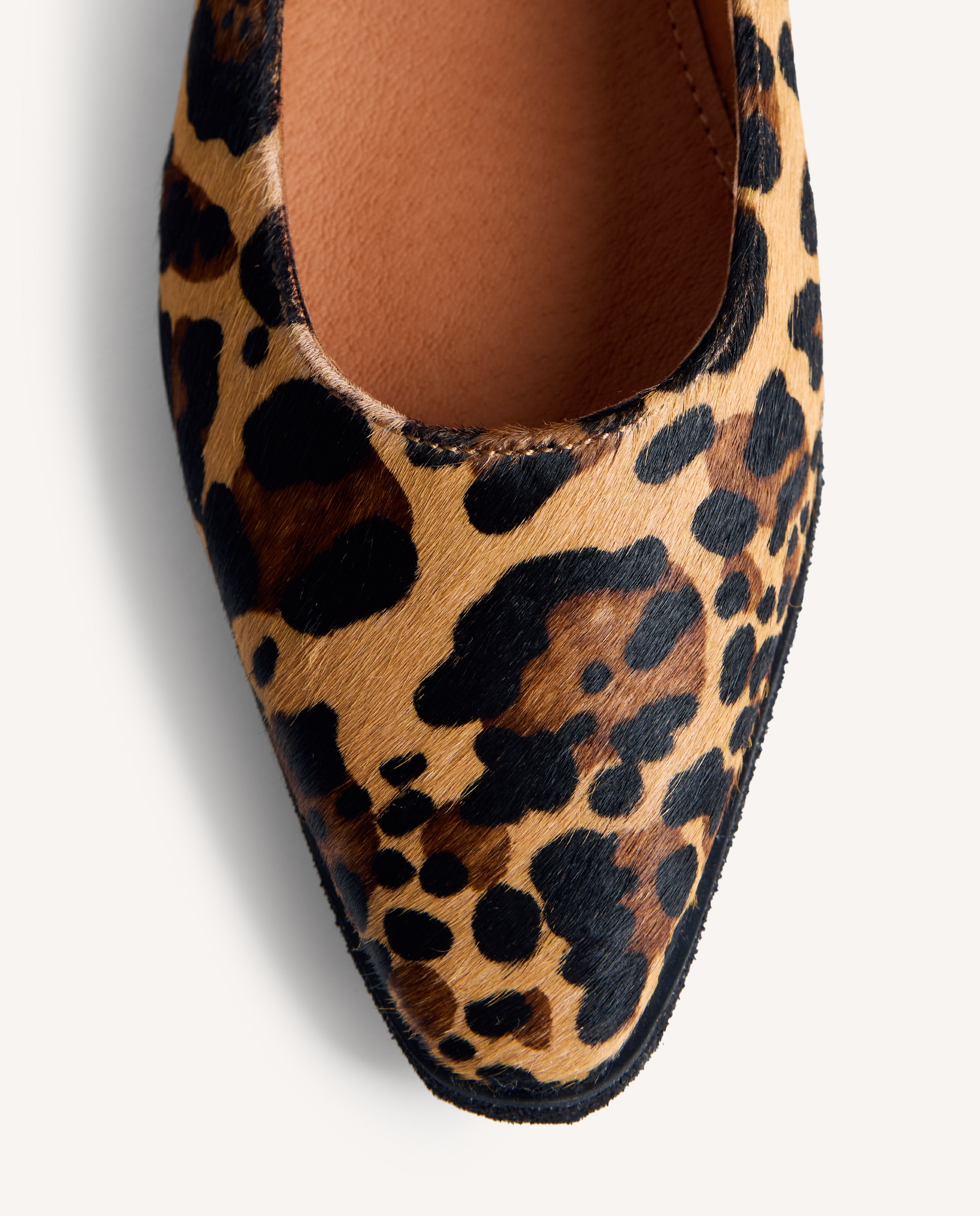 Sabrinas de Pele Tipo Pelo com Estampado Animal e Palmilha Acolchoada Estampado-3