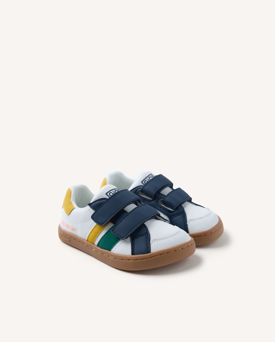 Sapatilhas com Fechos Ajustáveis Castanho-2