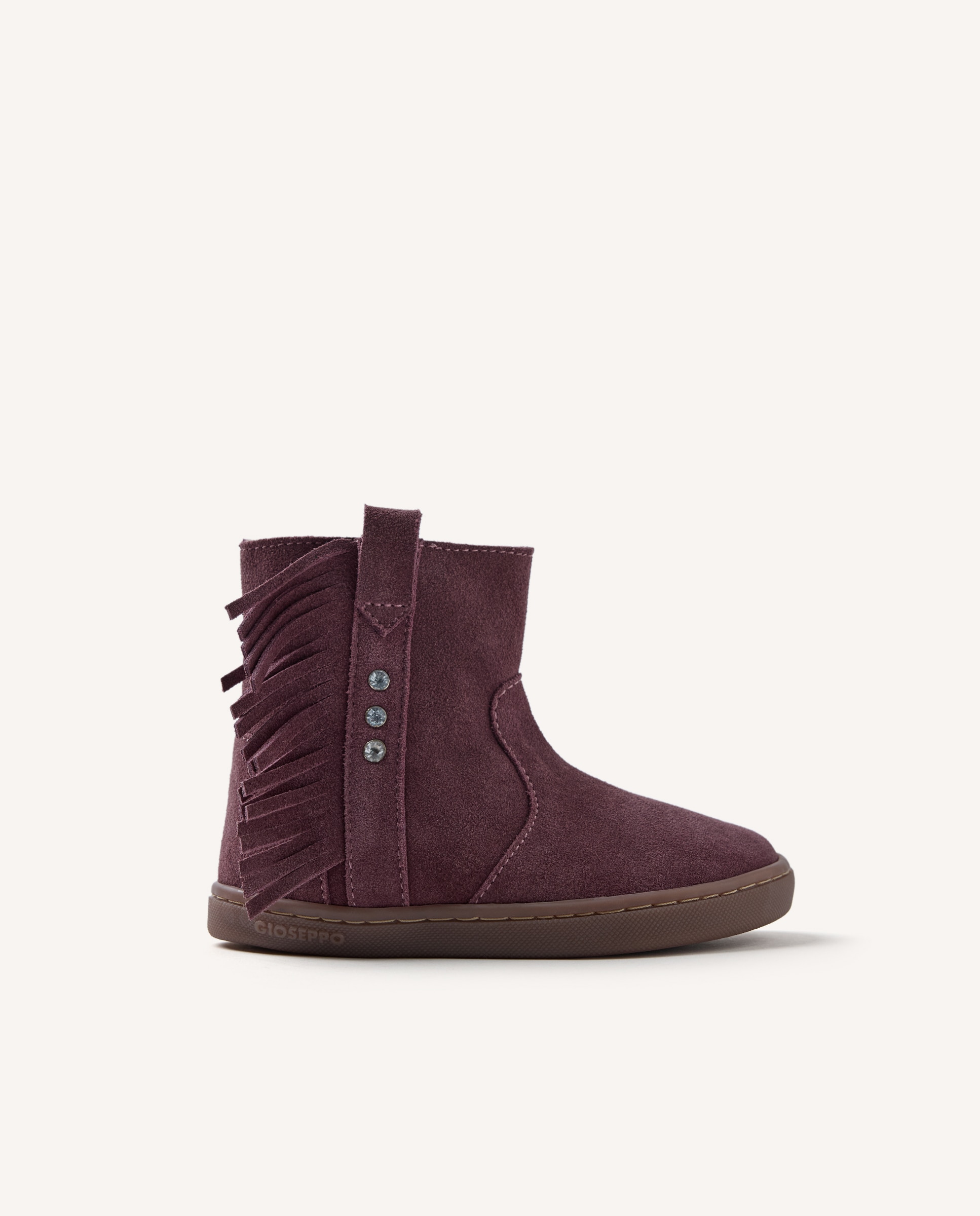Imagem 0 de Botas Infantil de Pele Camurça em Bordeaux