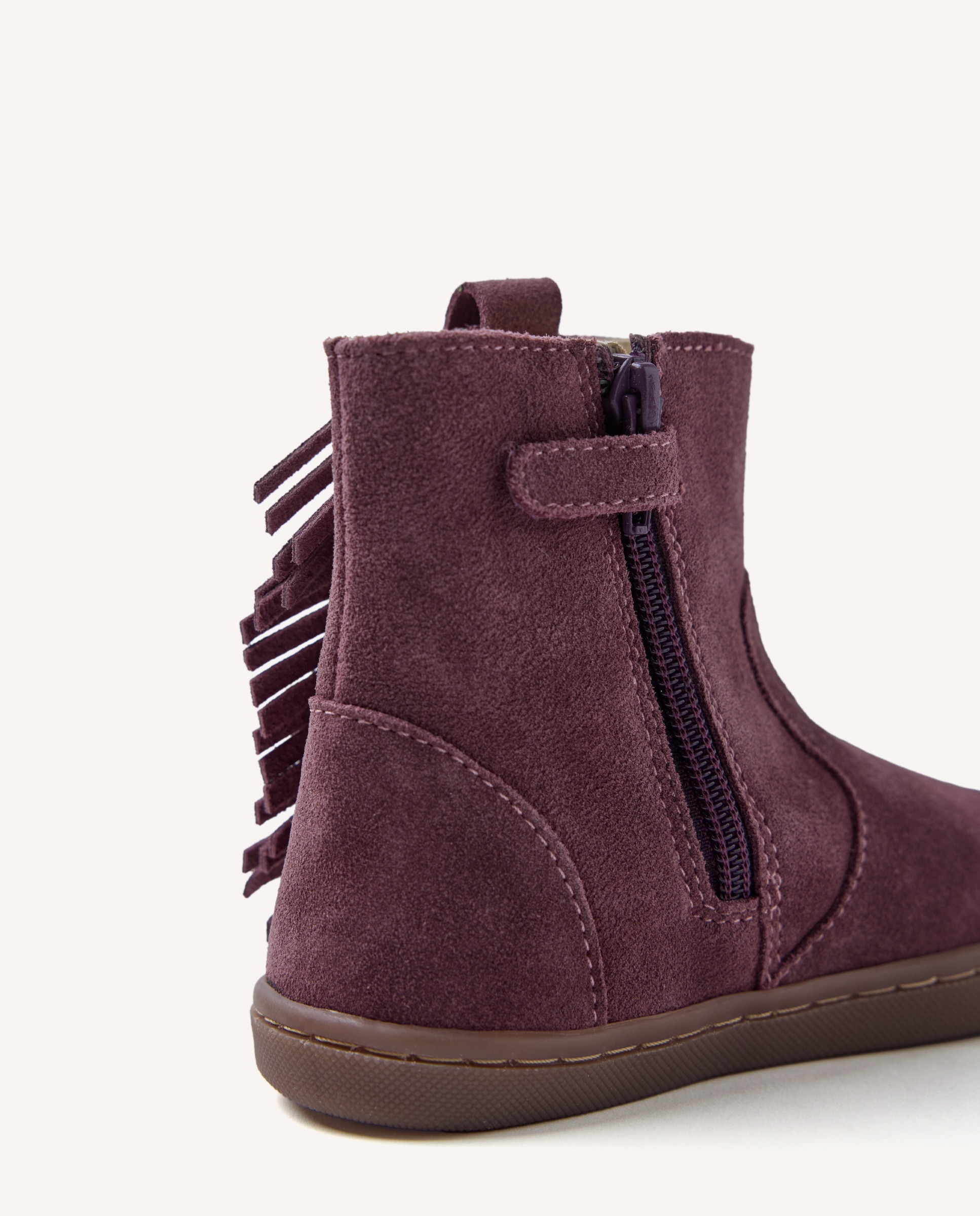 Botas Infantil de Pele Camurça em Bordeaux Bordeaux-6