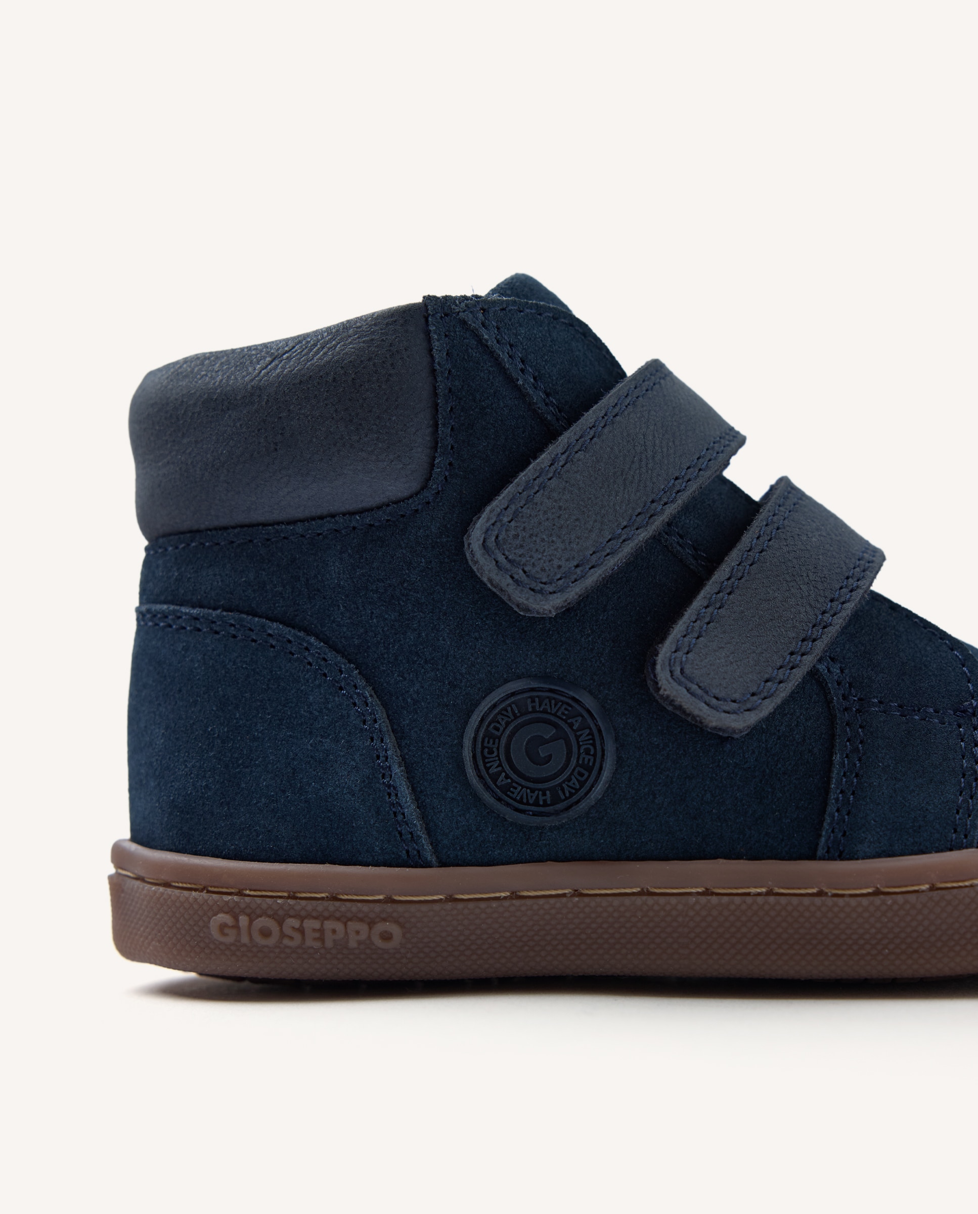 Botins Barefoot em Camurça com Fechos Ajustáveis Azul-marinho-5