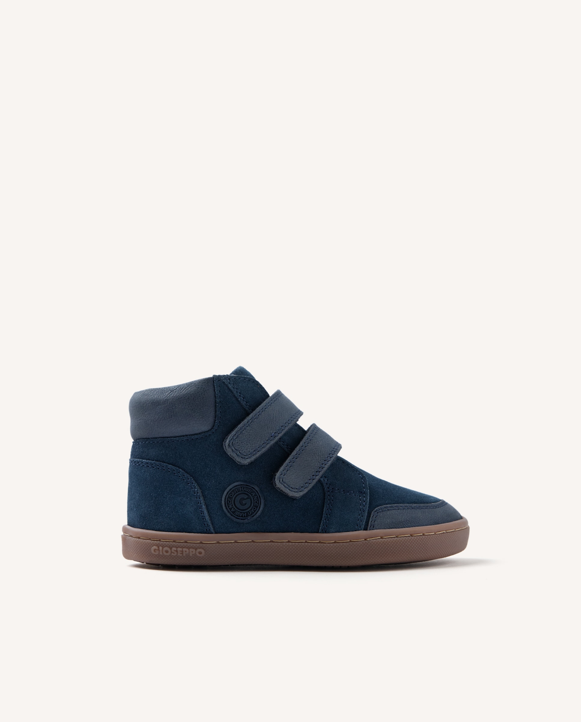 Botins Barefoot em Camurça com Fechos Ajustáveis Azul-marinho-1