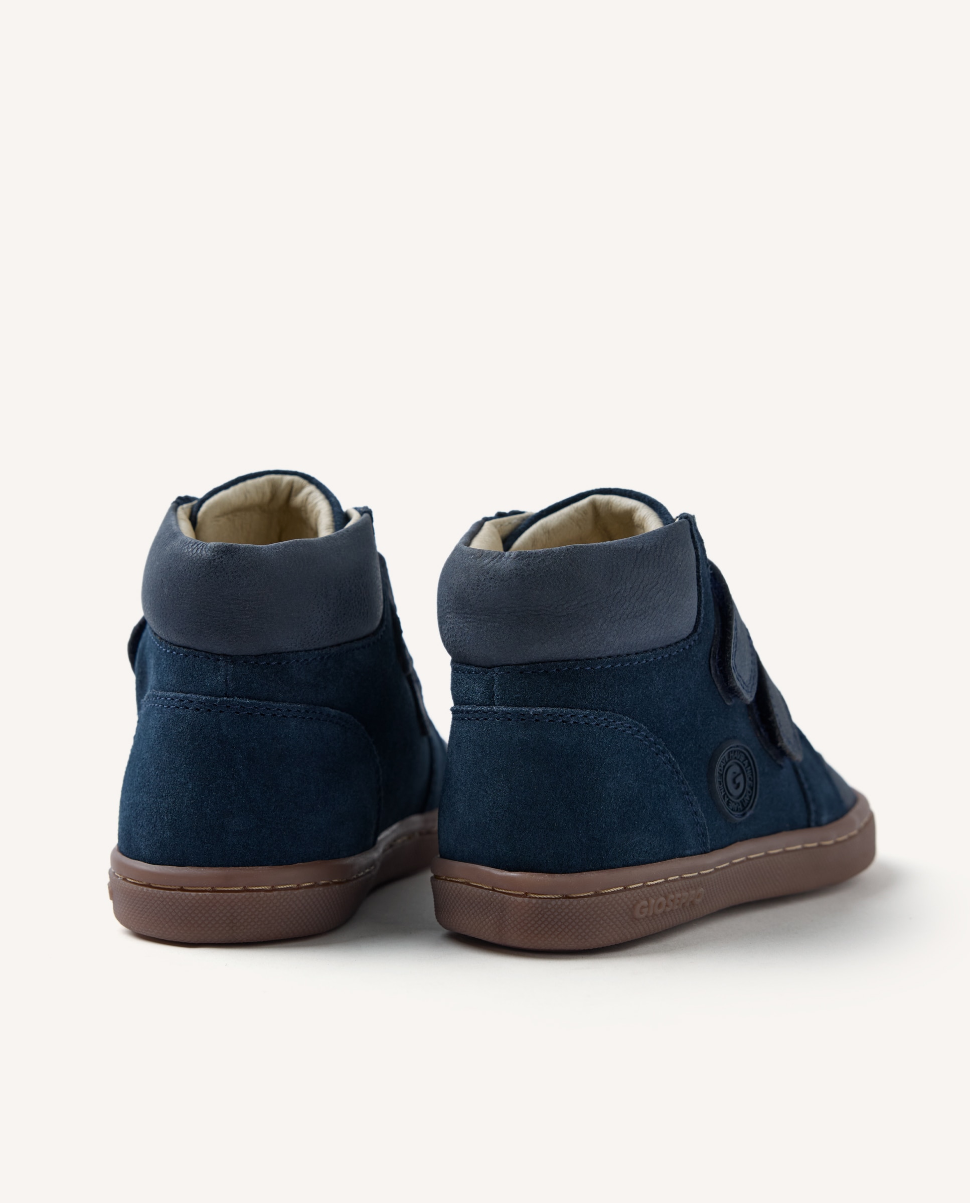 Botins Barefoot em Camurça com Fechos Ajustáveis Azul-marinho-4