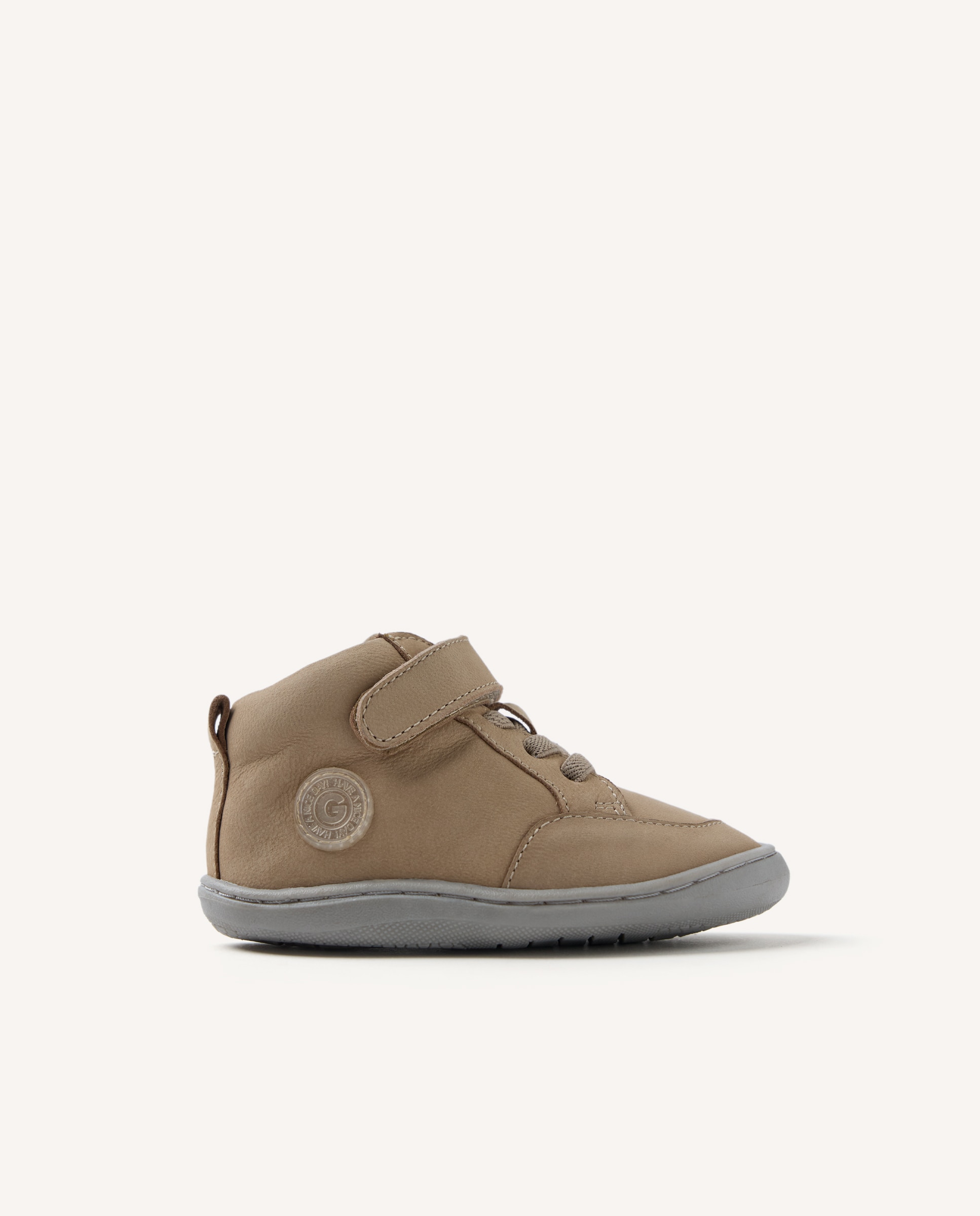 Imagem 0 de Botas para Bebé de Pele com Cordões Elásticos e Fecho Ajustável Barefoot