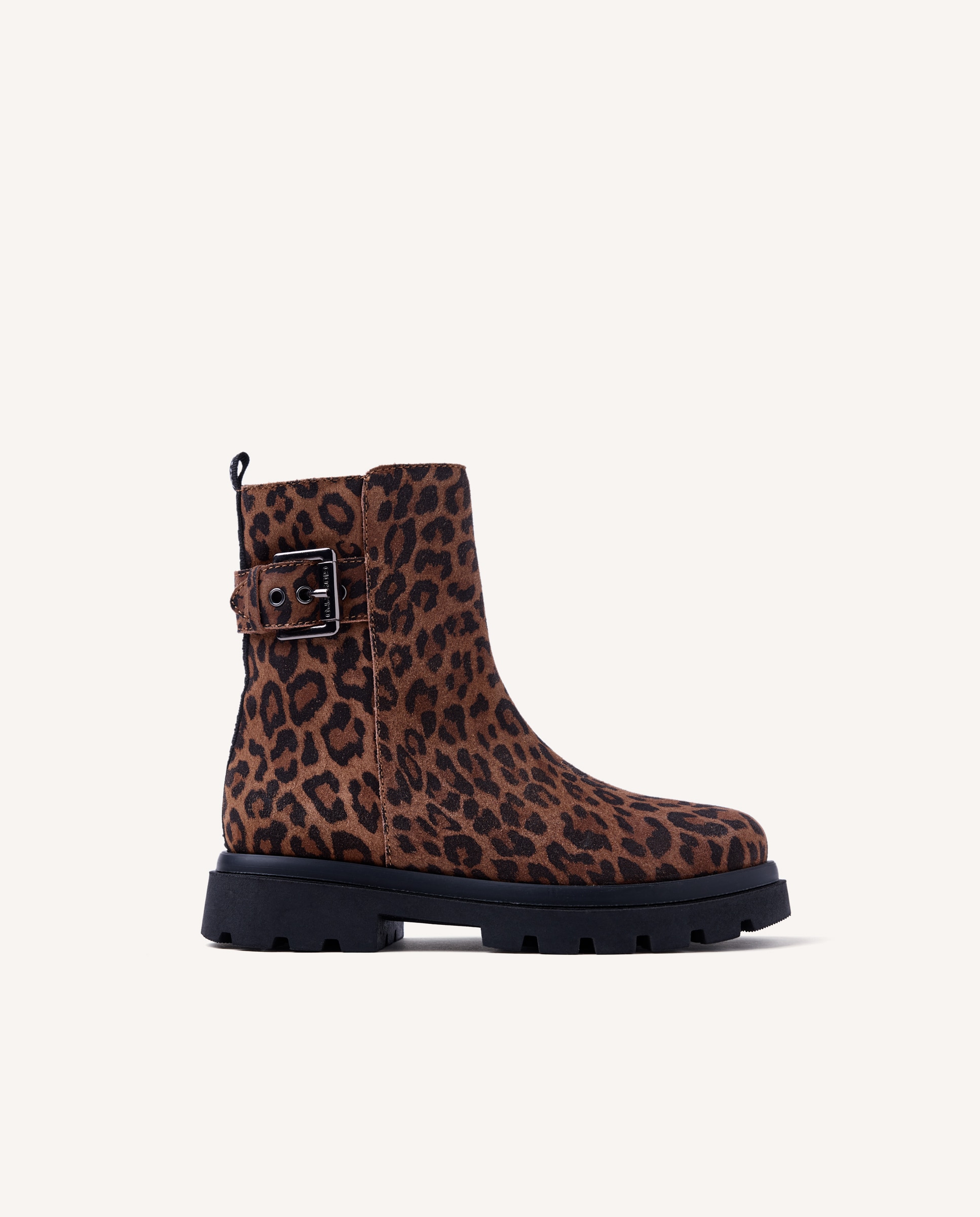 Botas em Croute com Animal Print de Leopardo Gioseppo Estampado-1