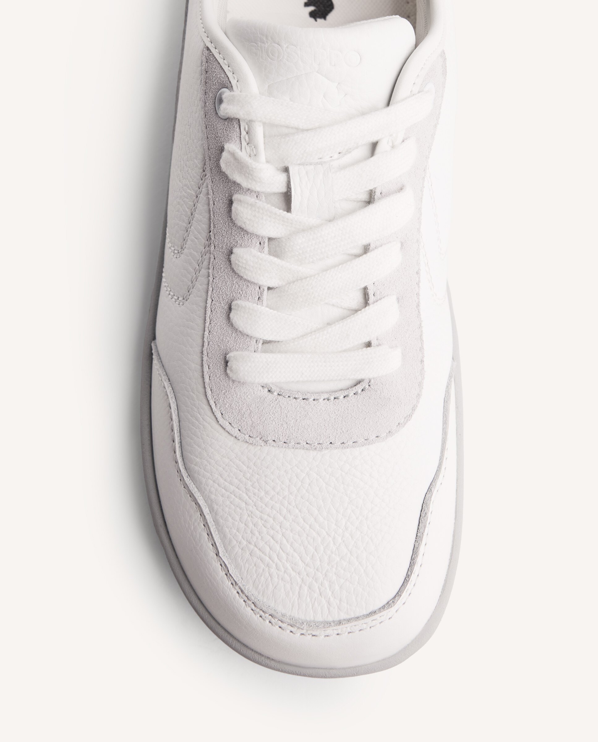 Sapatilhas Barefoot de Pele Monocolor com Palmilha Amovível Branco-3