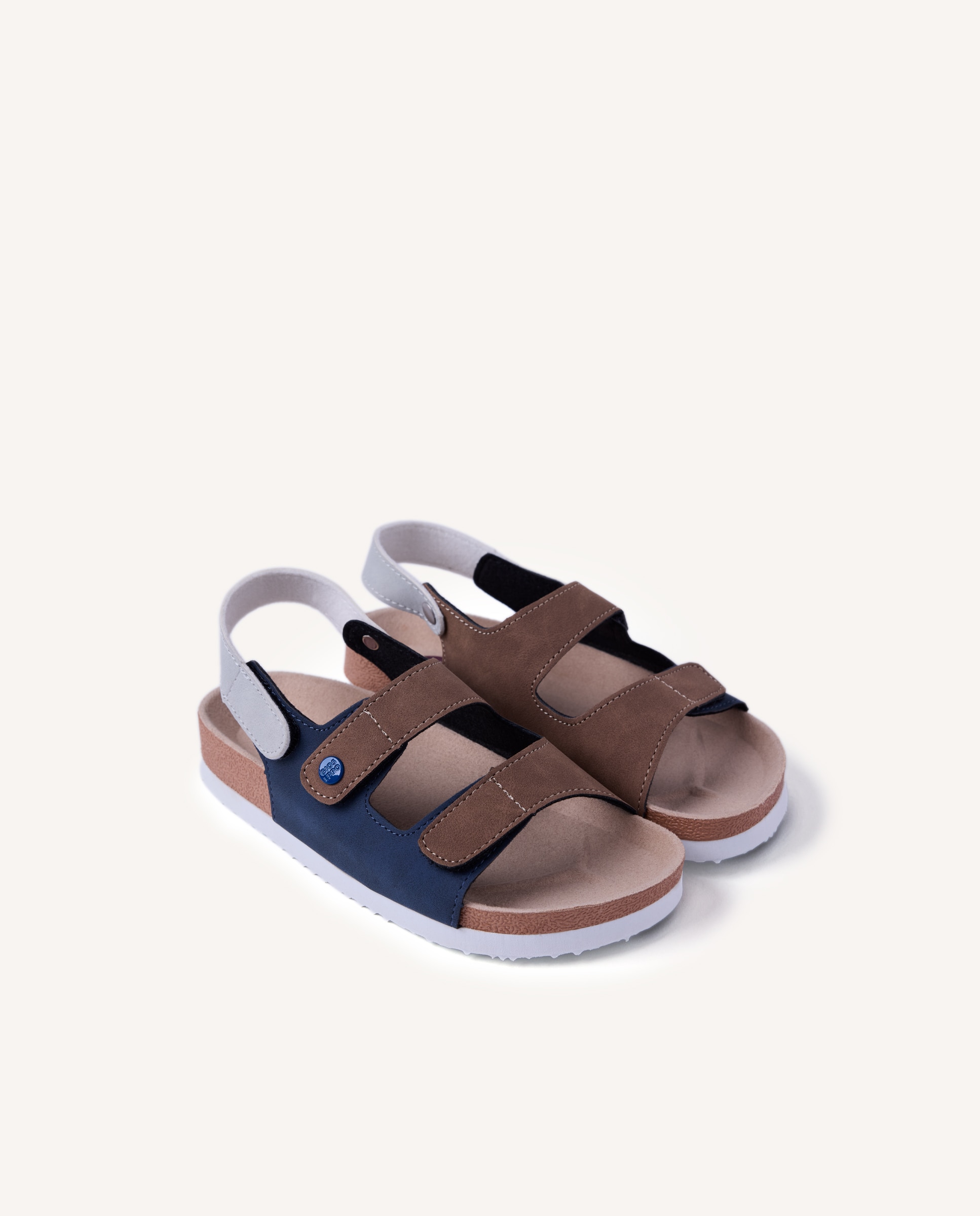 Sandálias Abertas Infantil Estilo Bio com Contrastes de Cor Gioseppo Azul-marinho-2