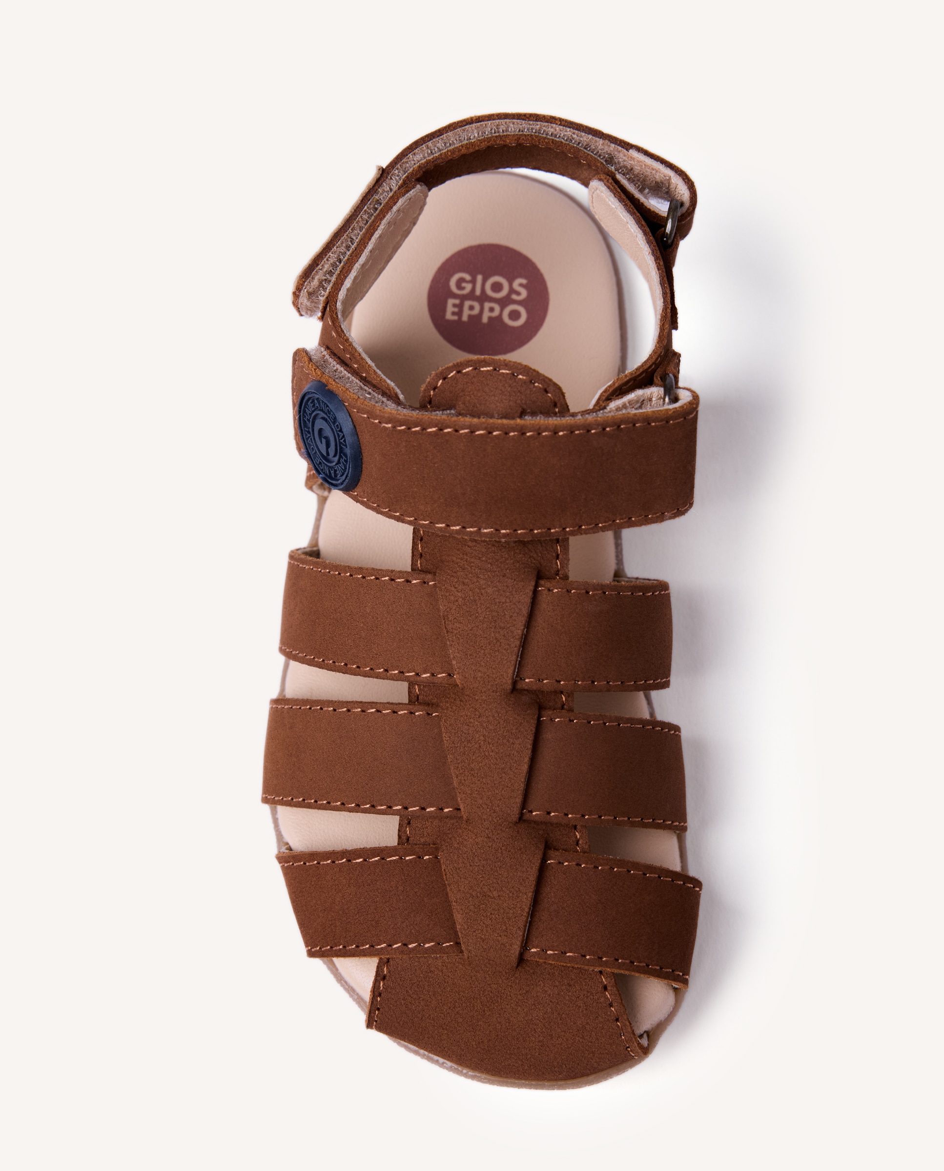 Sandálias Fechadas Infantil Barefoot de Pele Tipo Cangrejeras Gioseppo Couro-3