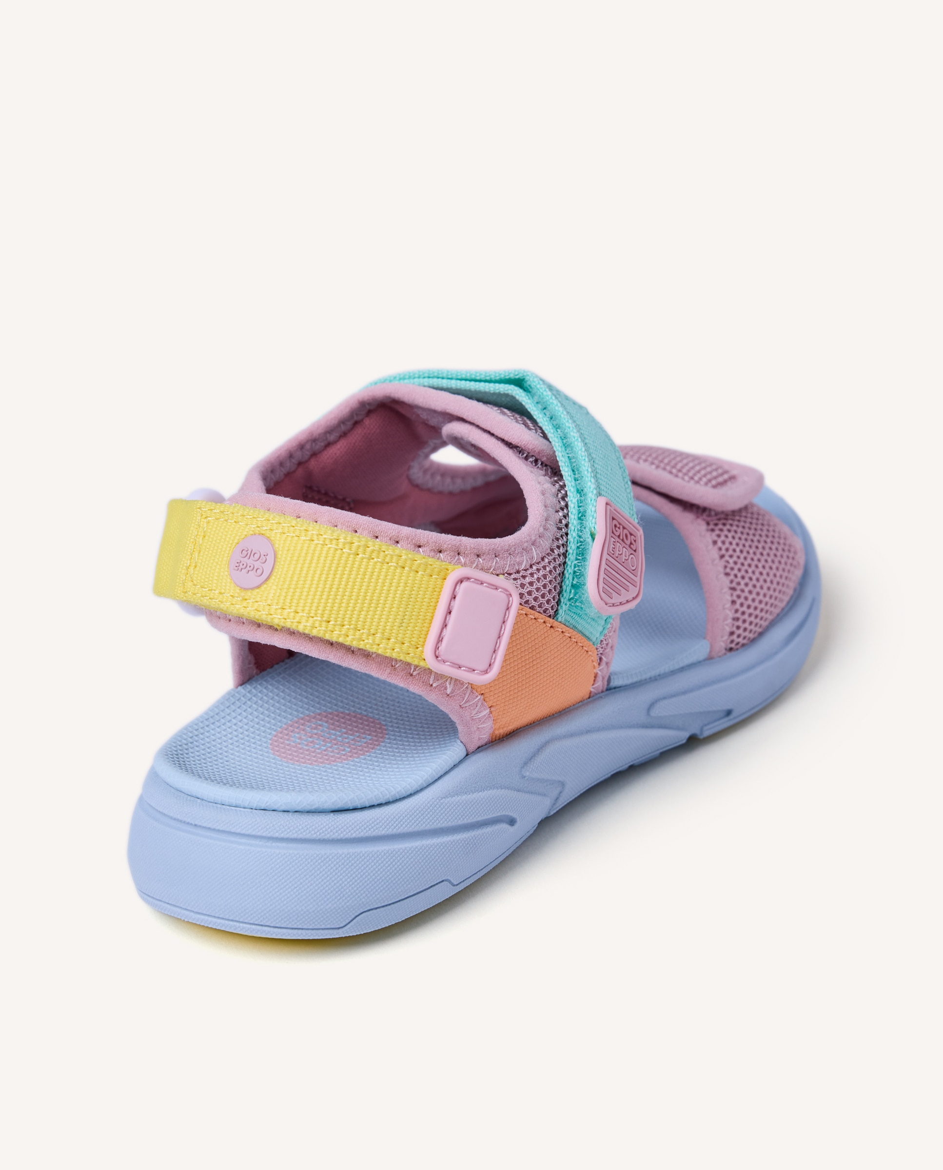 Sandálias Fechadas Estilo Californianas com Rejilla e Contraste de Cor Gioseppo Multicolor-4