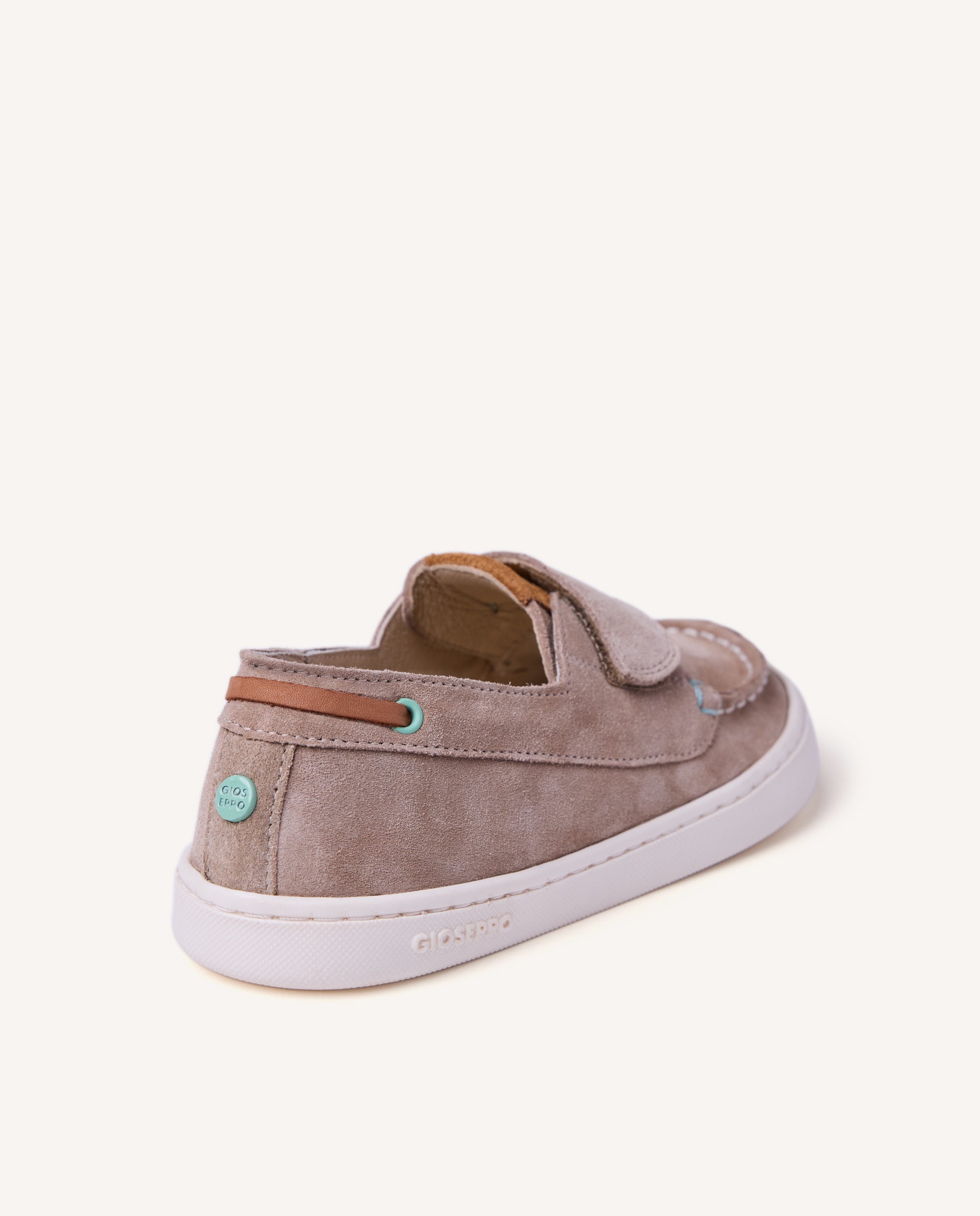 Mocassins Infantil Barefoot de Pele Estilo Náuticos Gioseppo Areia-5