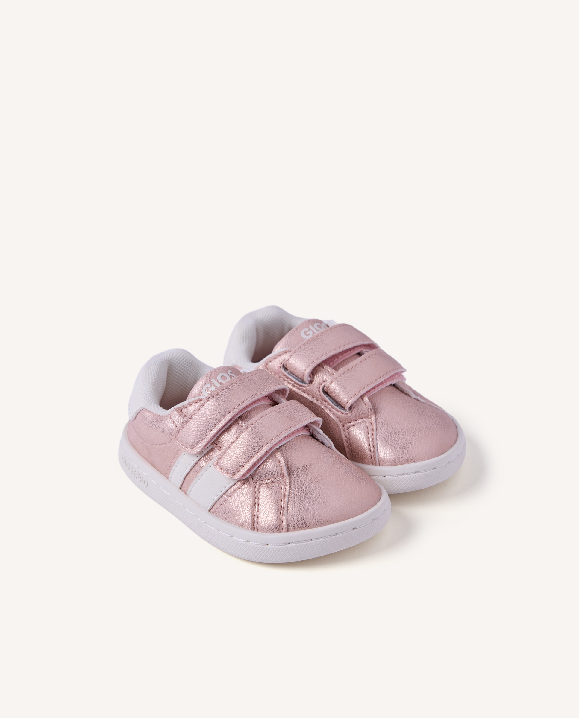 Sapatilhas Desportivas Barefoot com Acabamento Metalizado Gioseppo Rosa / Branco-2